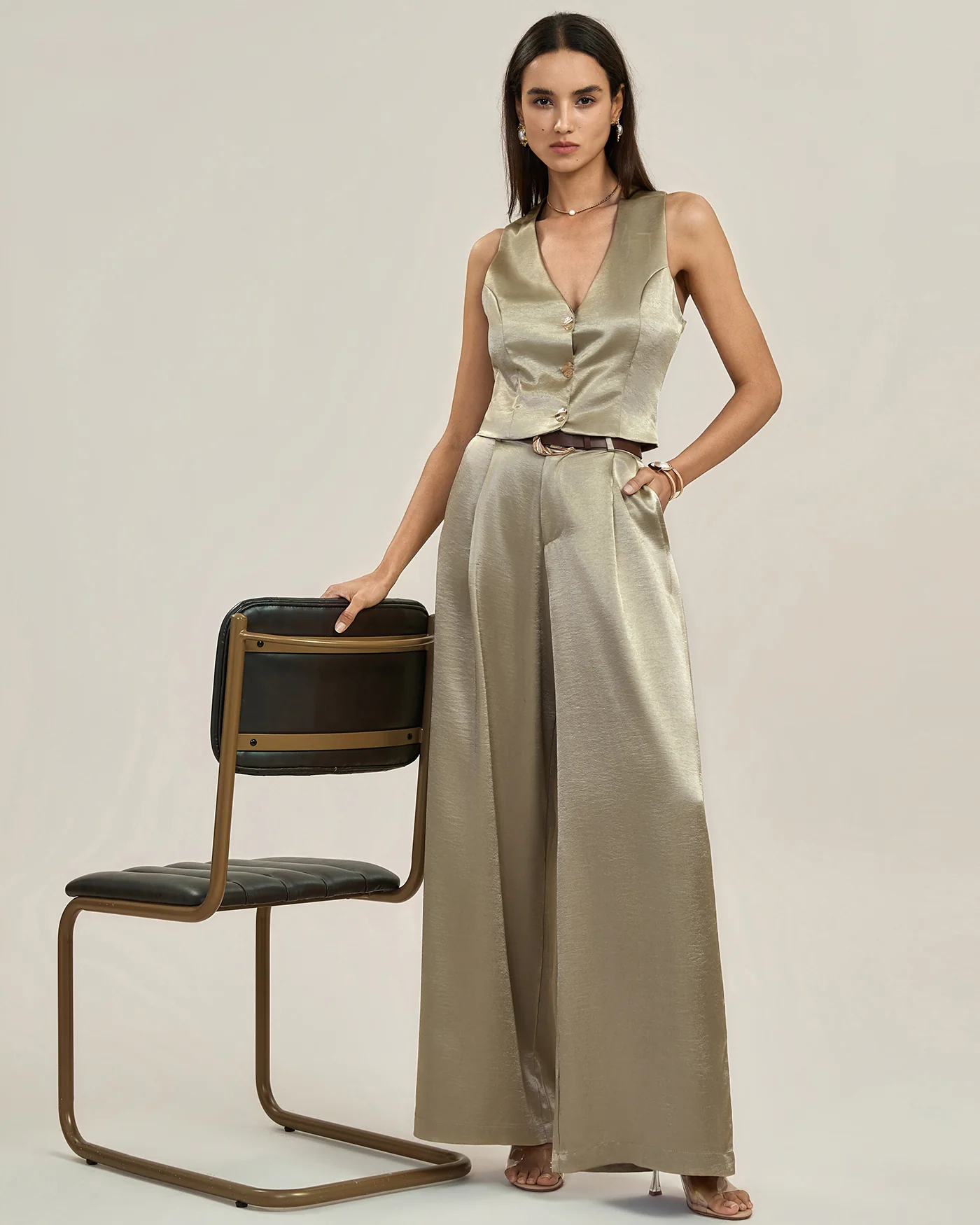 Apricot Belt Casual Pants - Image 5