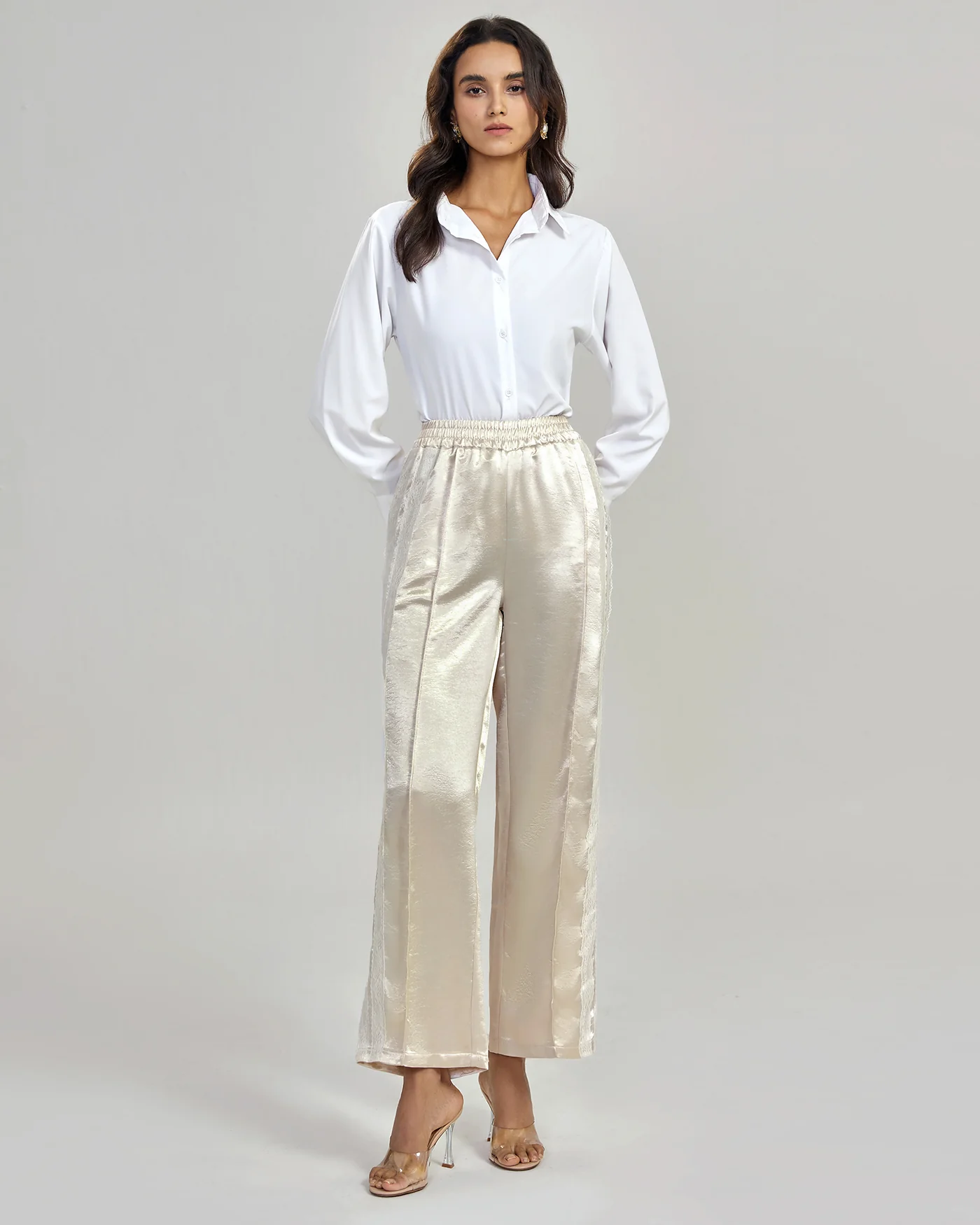 Apricot Elastic Waist Casual Pant - Image 5