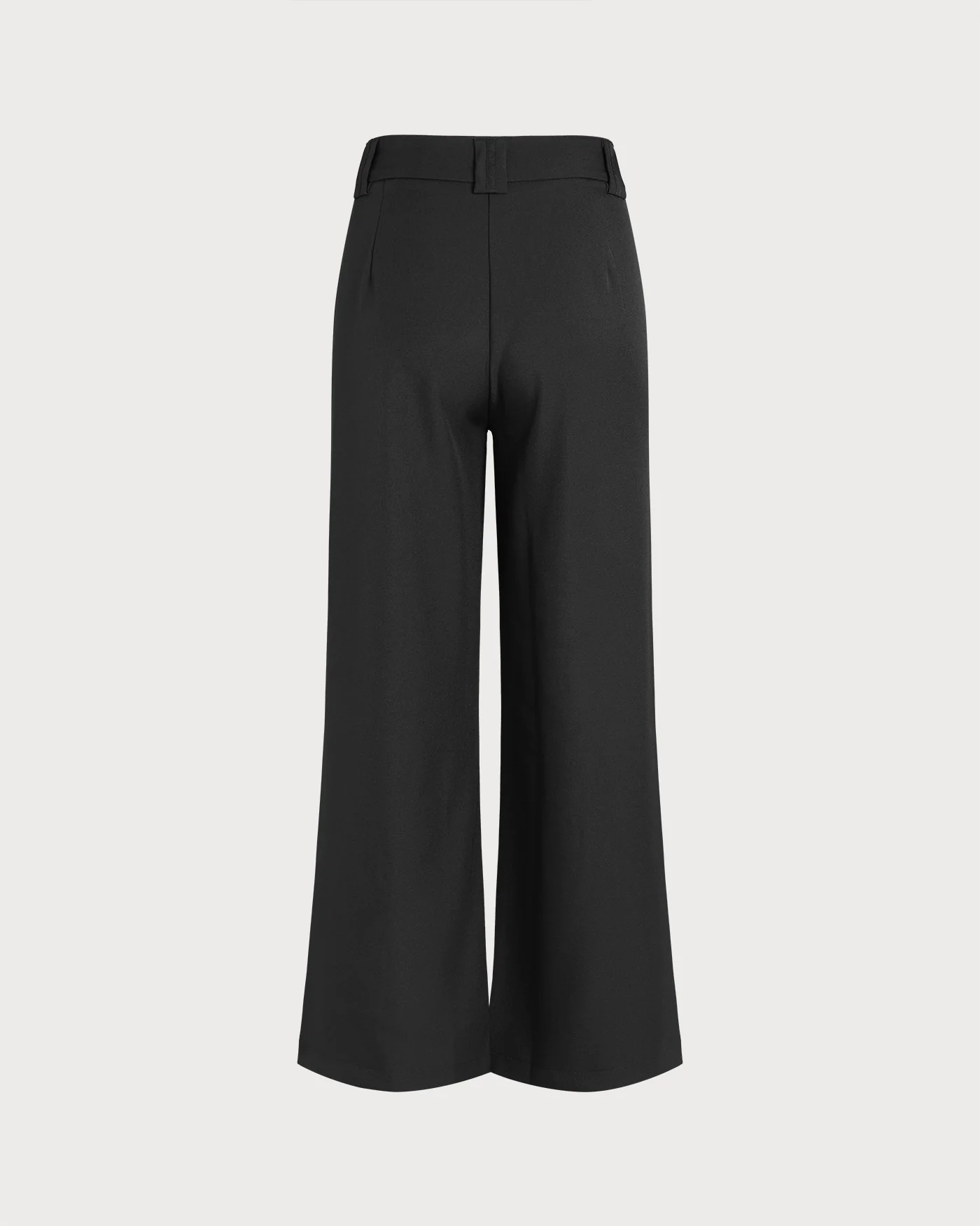 Black Button Straight Pants - Image 2