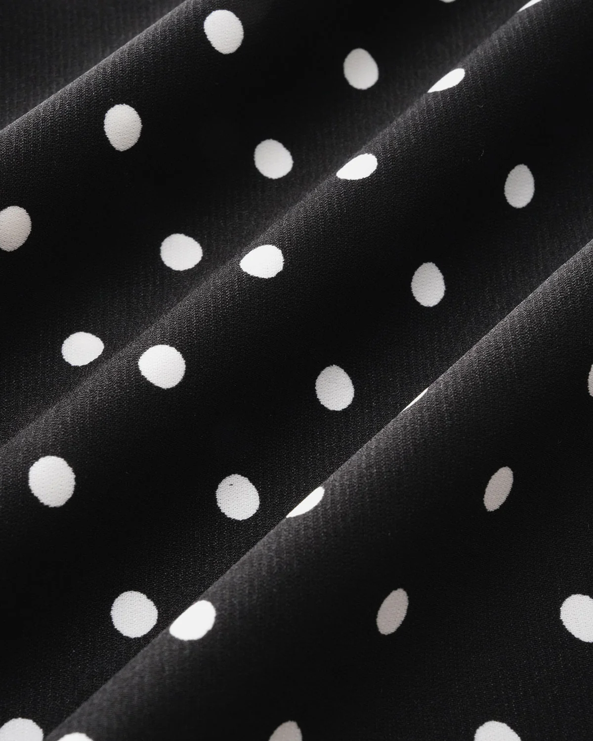 Black Polka Dot Cowl Neck Slip Maxi Dress - Image 9