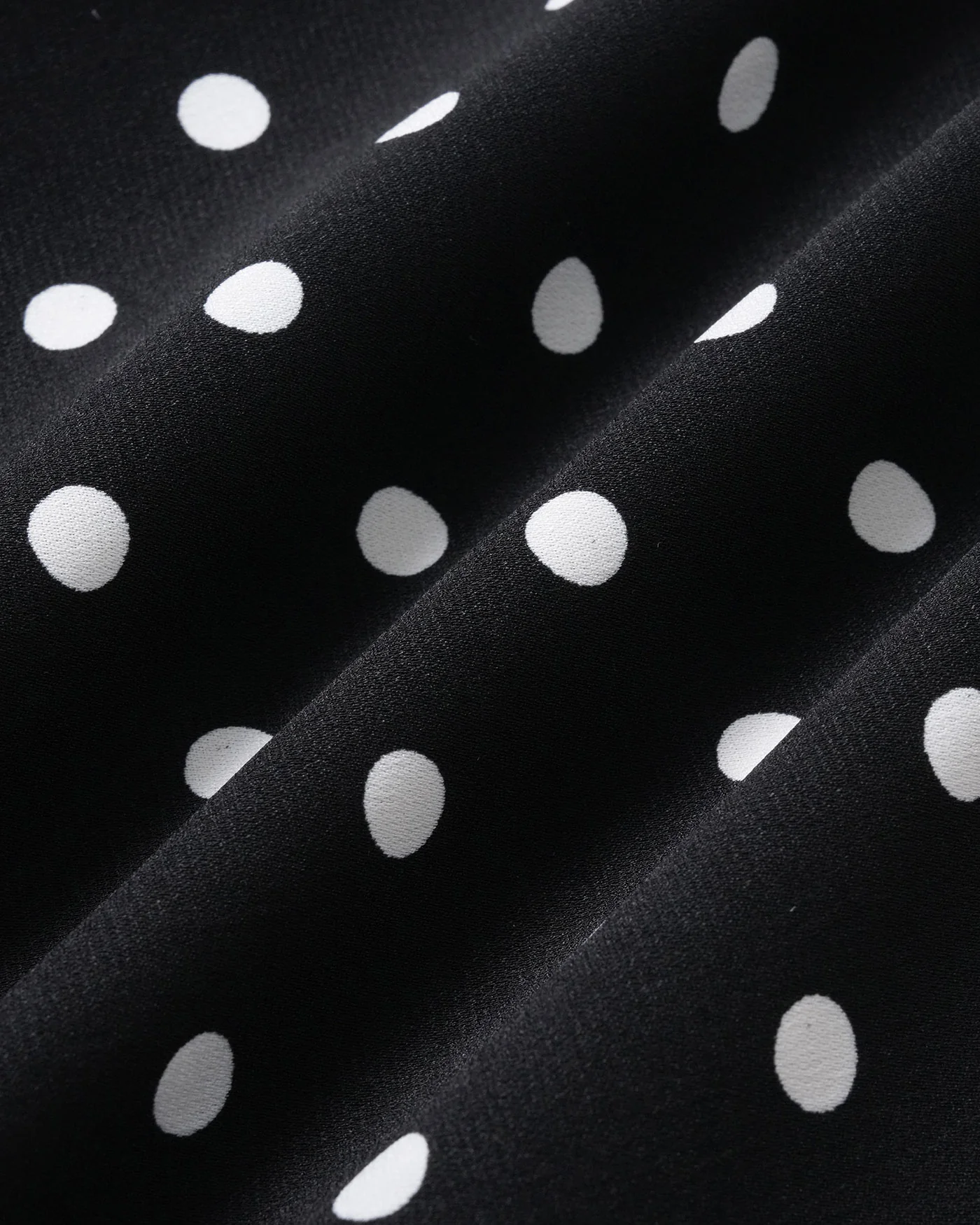 Black Polka Dot Mermaid Midi Skirt - Image 7