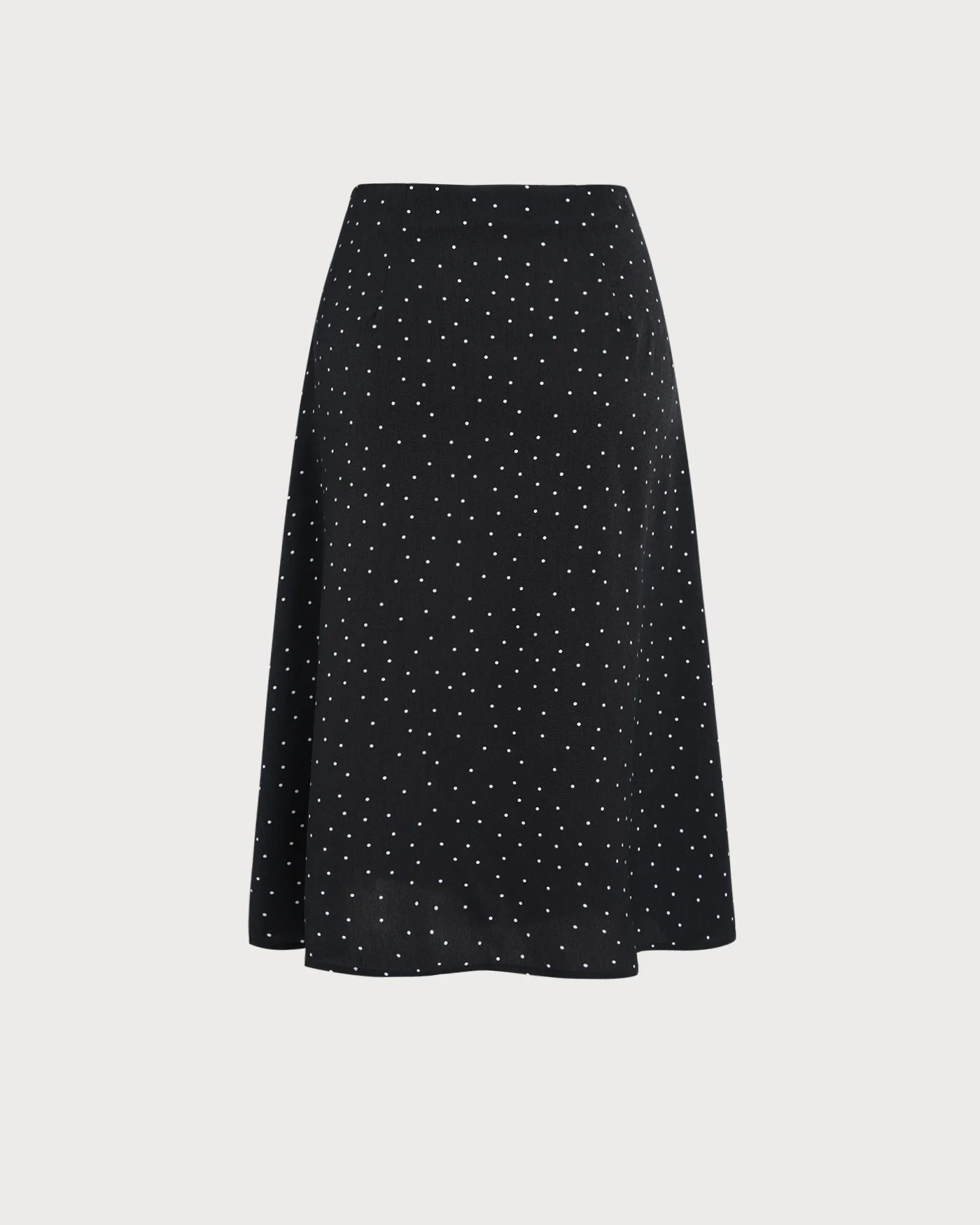 Black Polka Dot Midi Skirt - Image 7