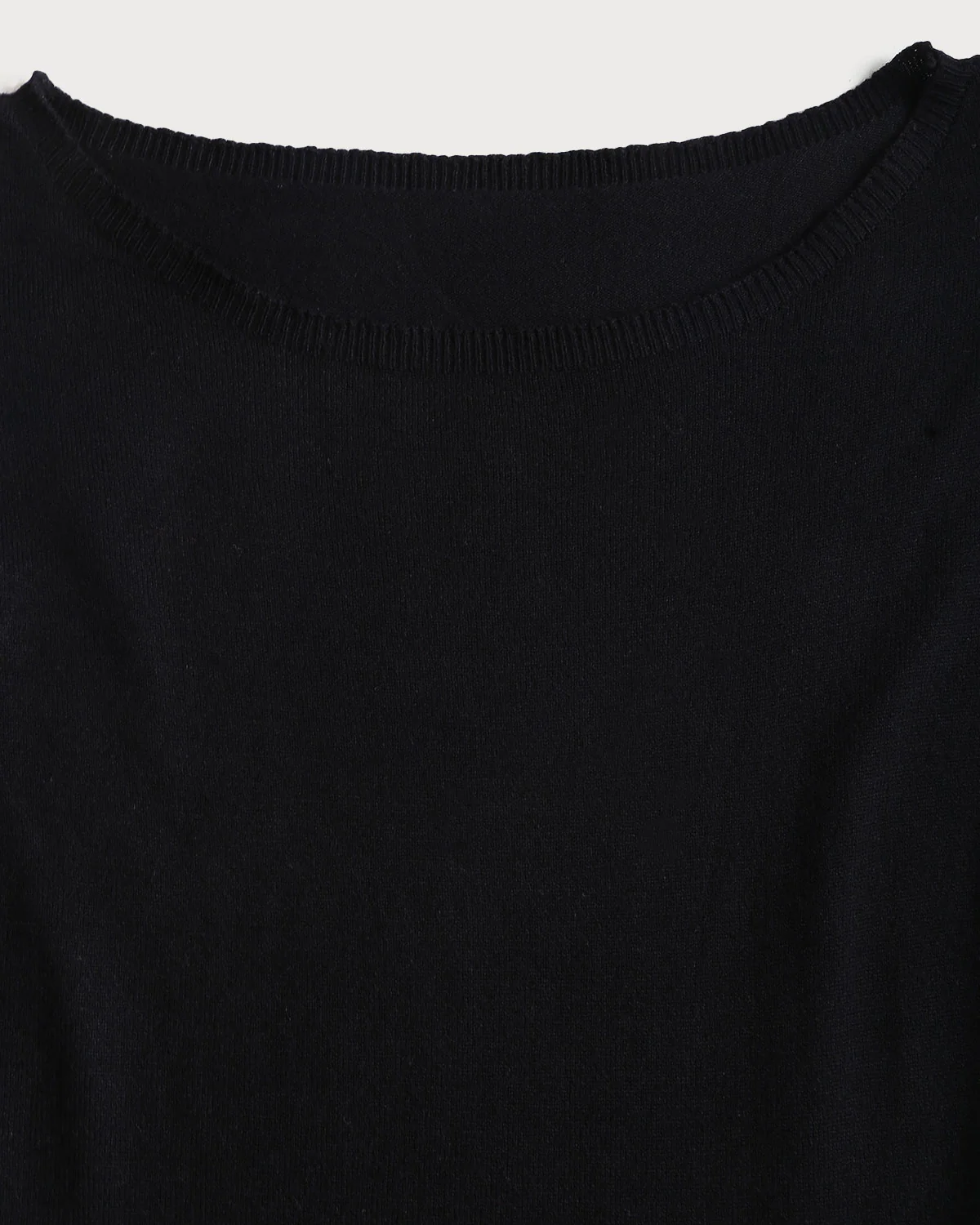 Black Ruffle Ribbed Sweater Mini Dress - Image 9