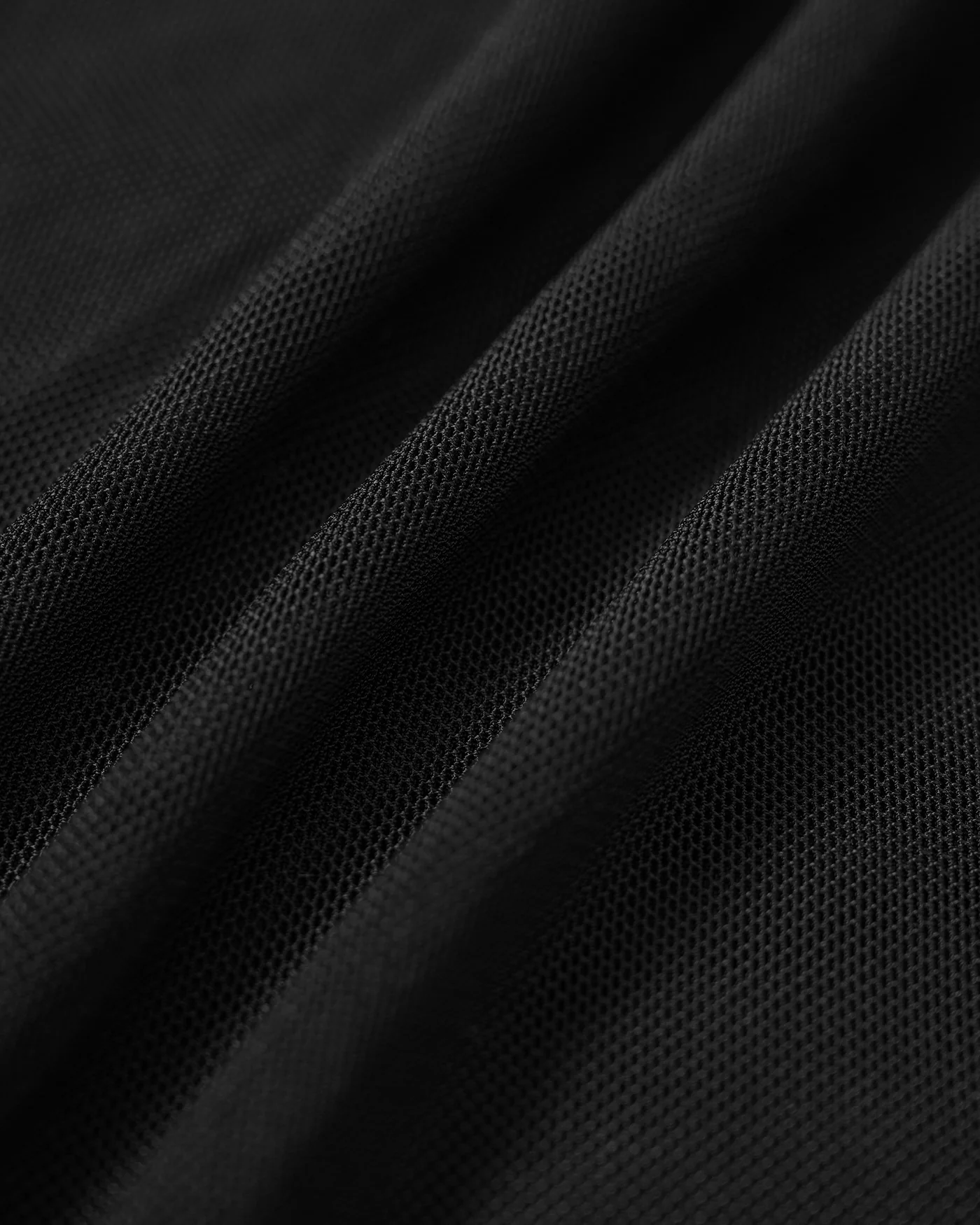 Black Ruffled Mesh Cover-up - Image 3
