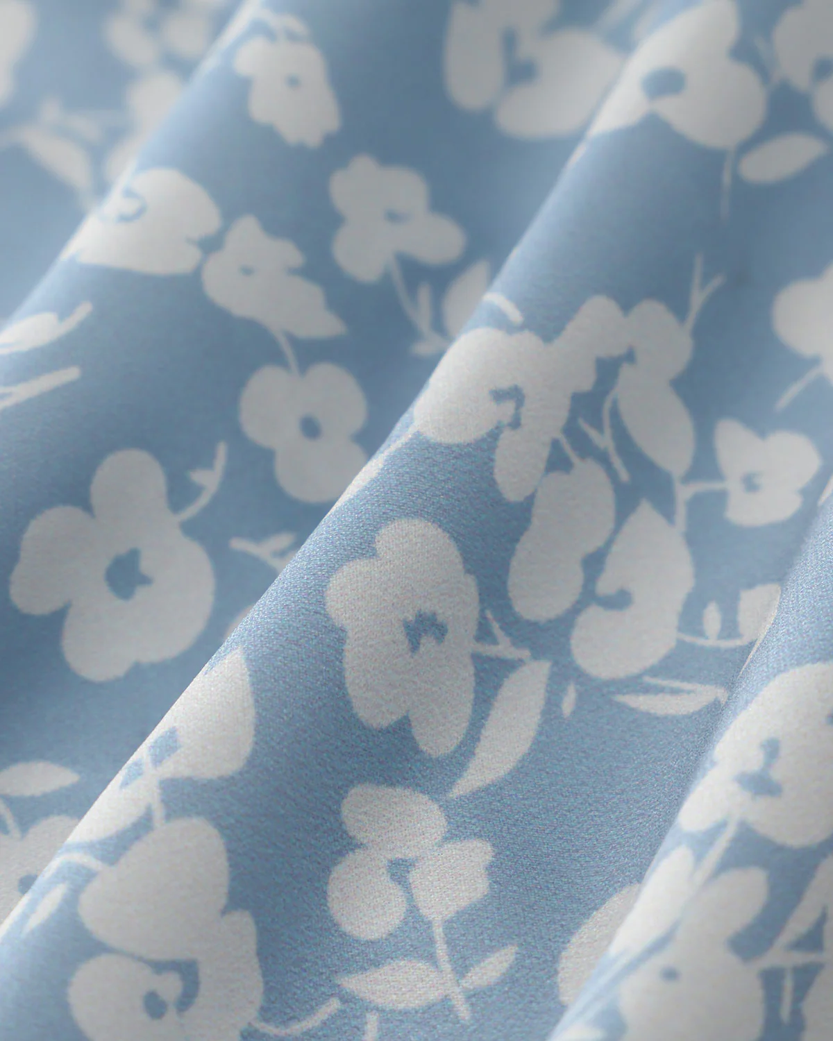 Blue Floral A-Line Mini Skirt - Image 8