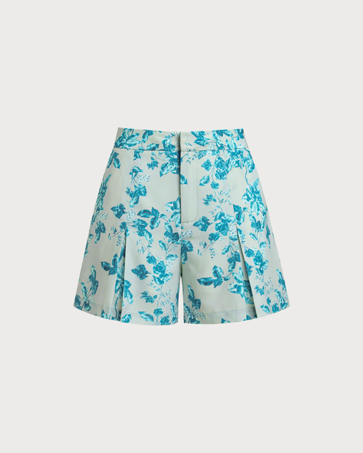 Blue Floral Pocket Shorts - Image 7