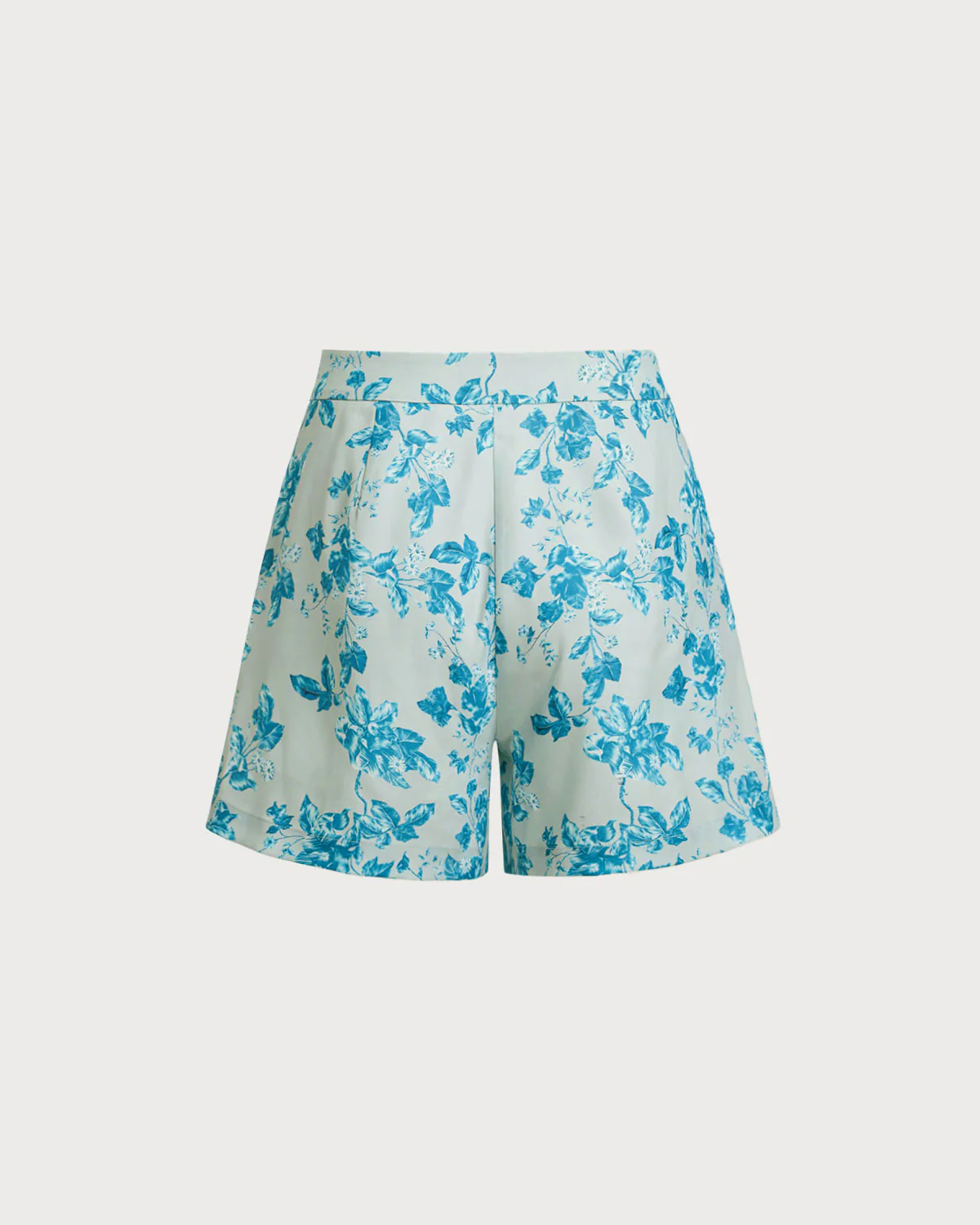 Blue Floral Pocket Shorts - Image 8
