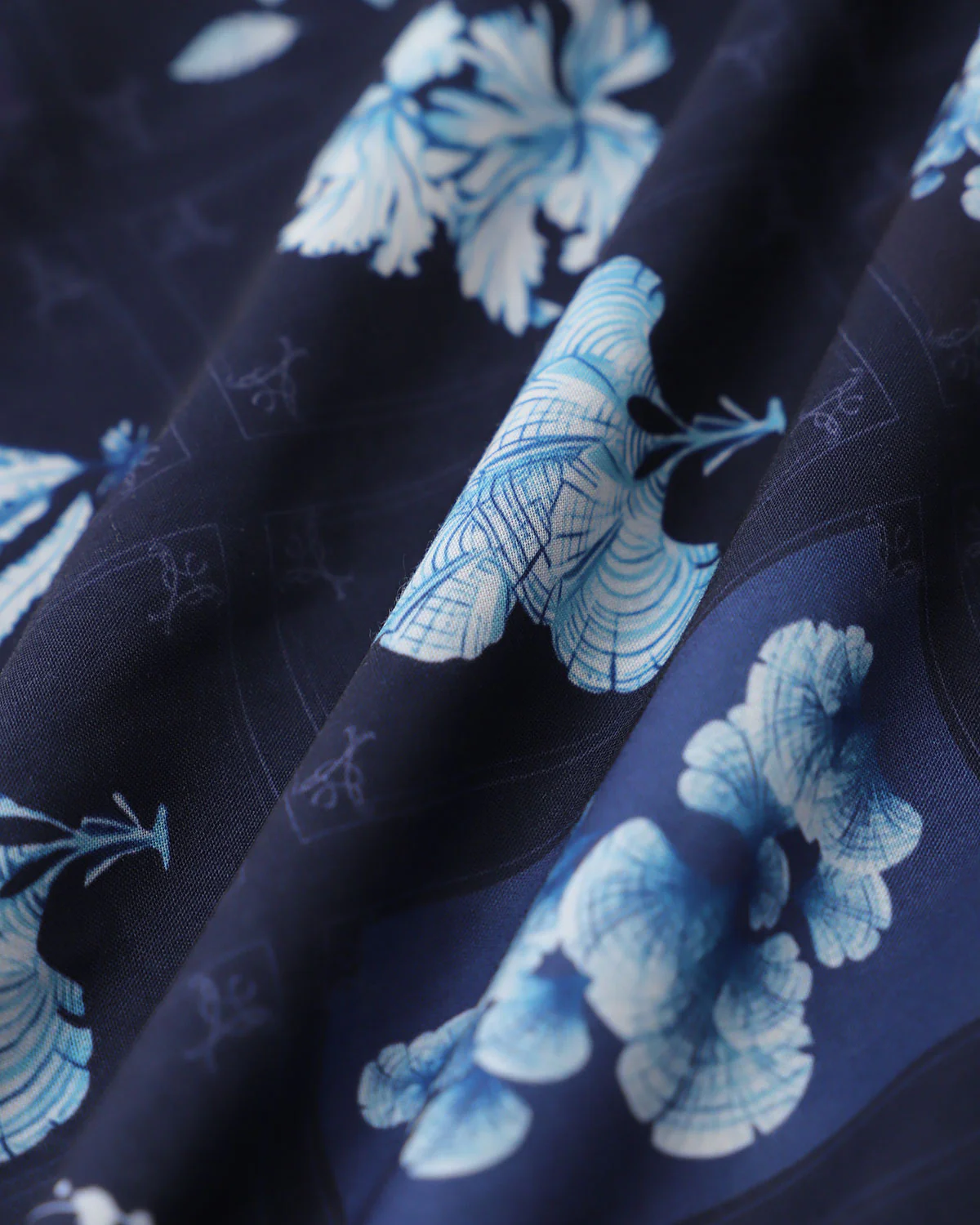 Blue Floral Ruched Bohemian Slip Maxi Dress - Image 8