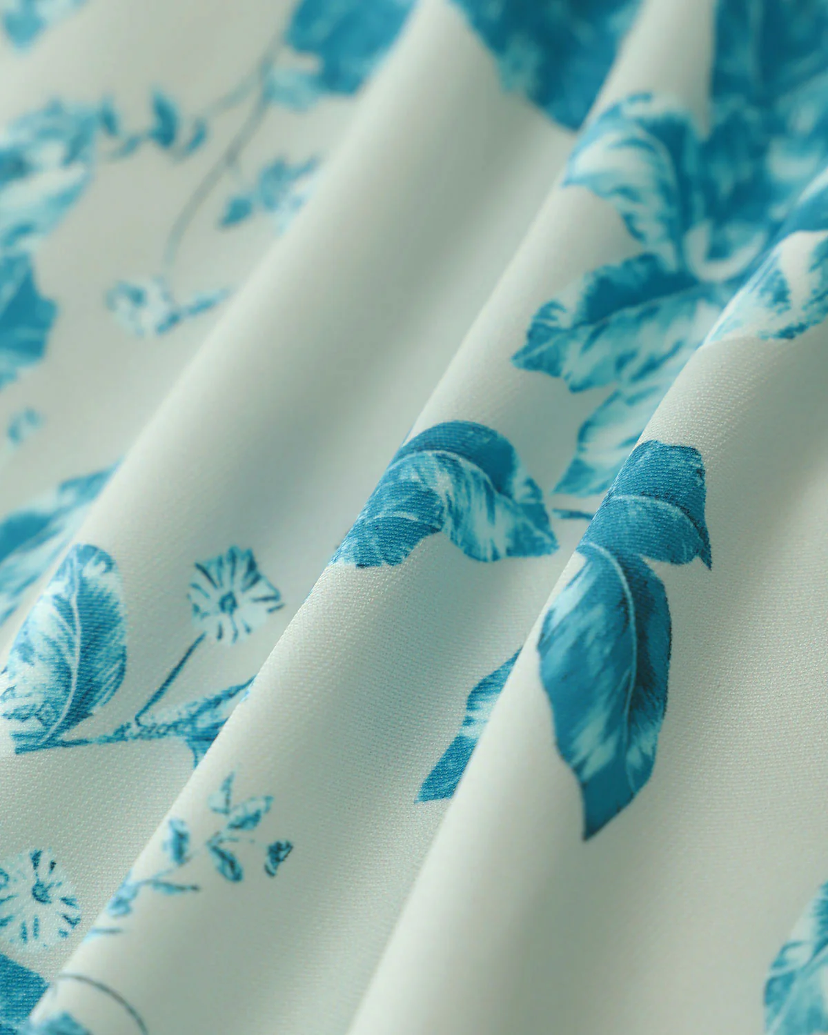 Blue Floral Square Tank Top - Image 8