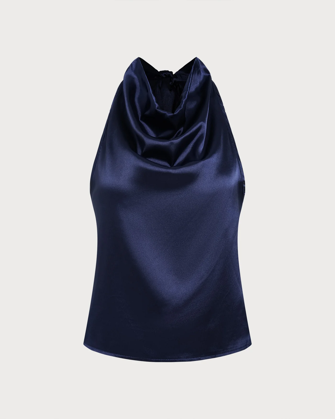 Blue Halter Tie Tank Top - Image 7