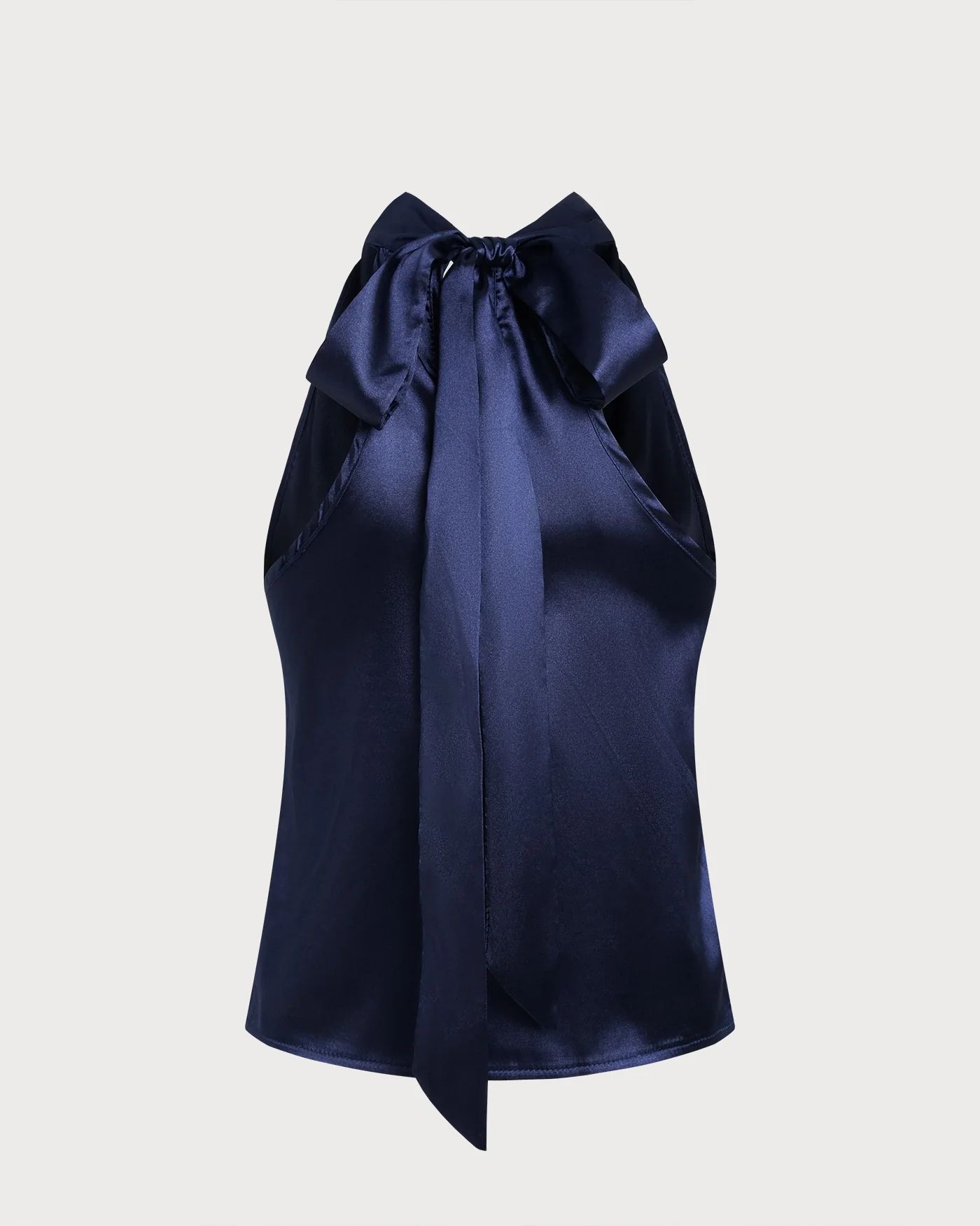 Blue Halter Tie Tank Top - Image 8