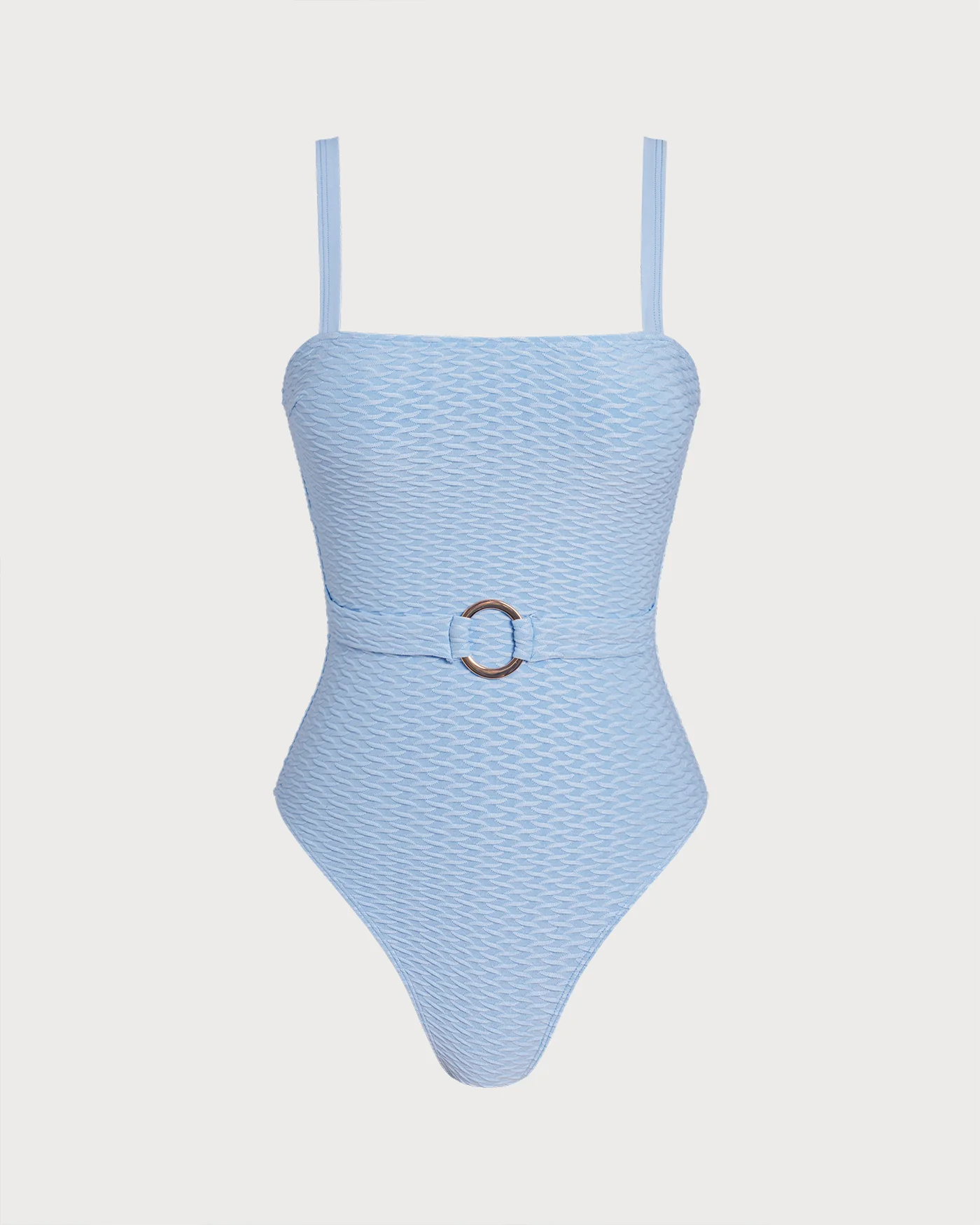 Blue O-Ring Bandeau One Piece Swimwear - Image 3