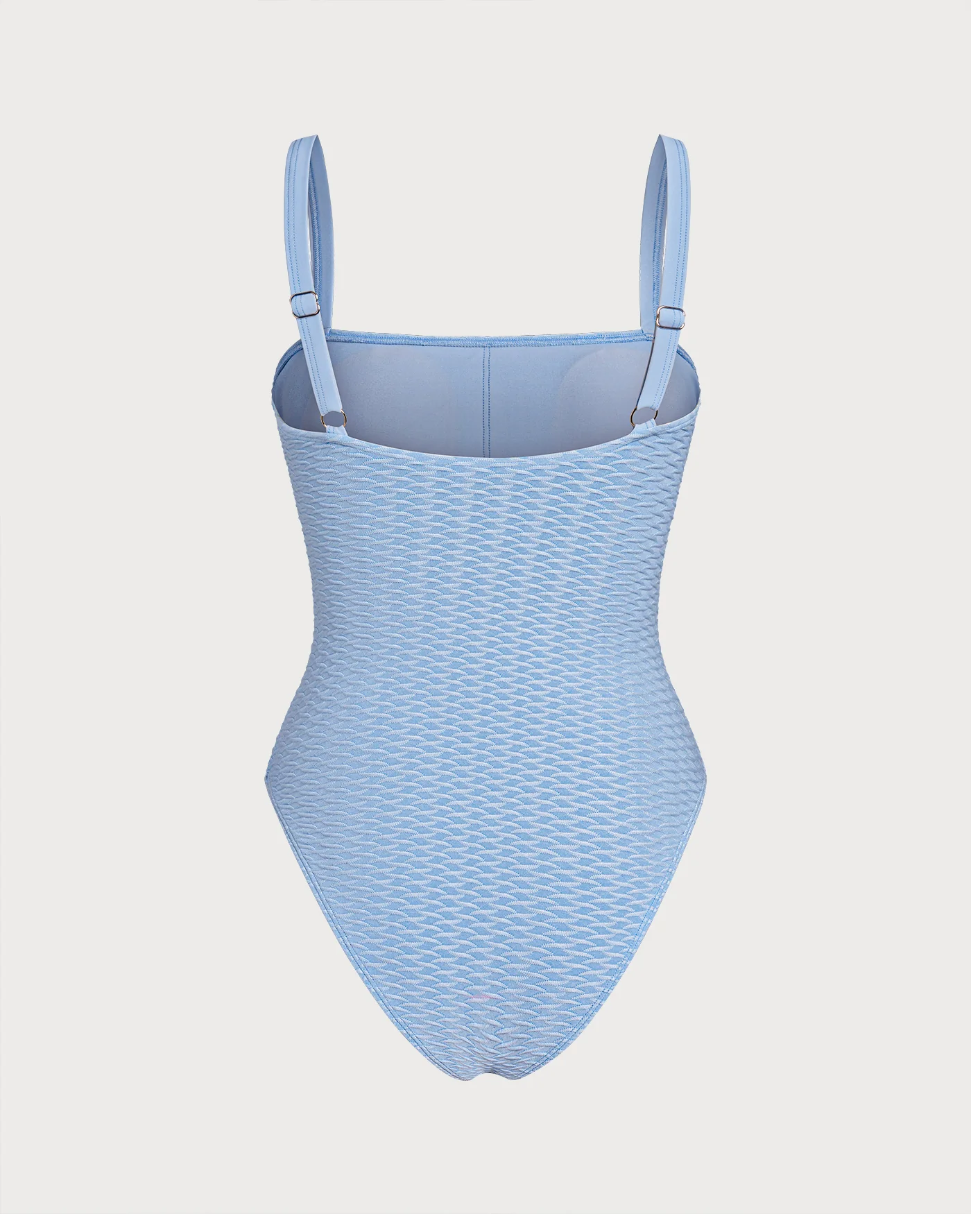 Blue O-Ring Bandeau One Piece Swimwear - Image 4