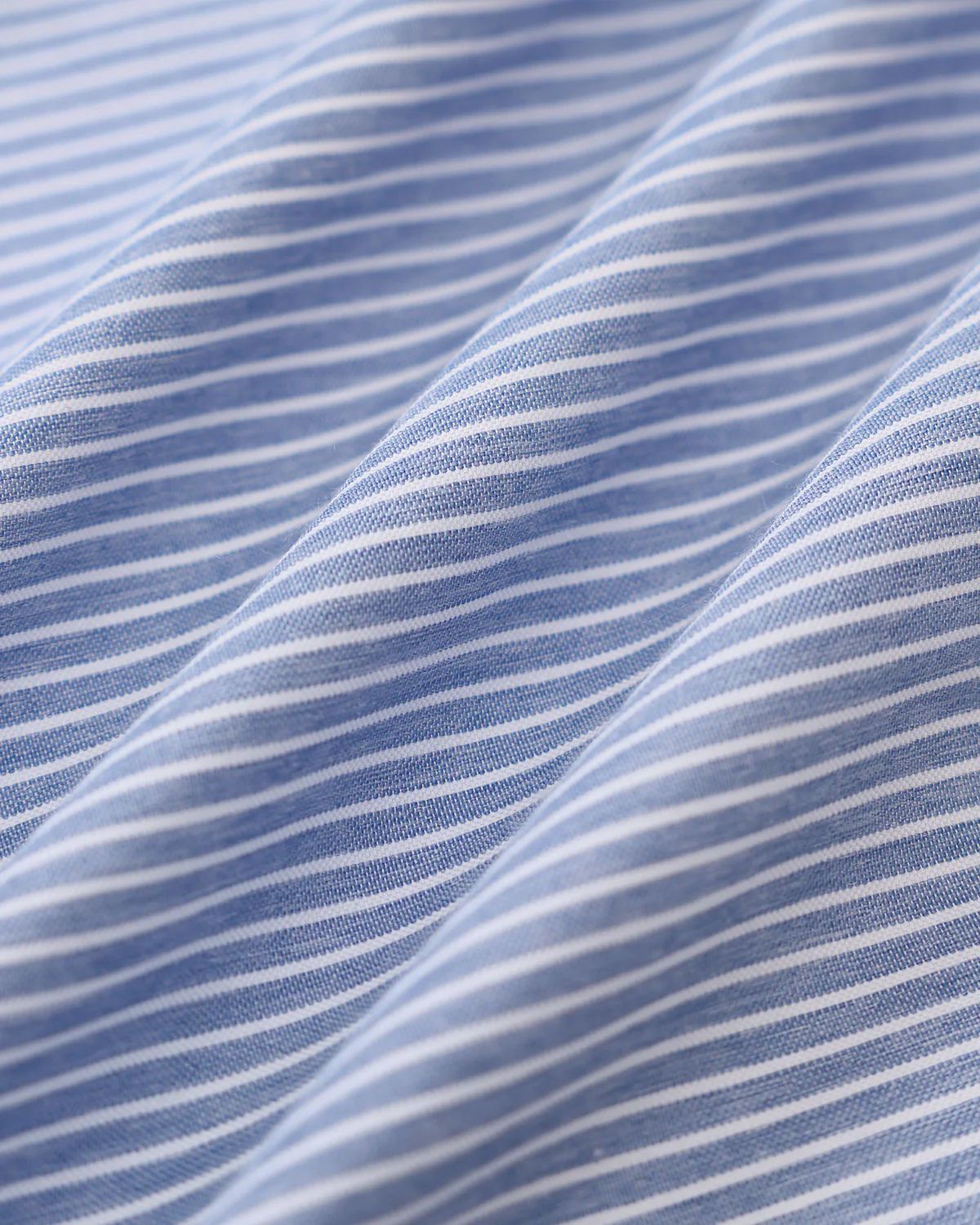 Blue Striped Button Mini Dress - Image 7