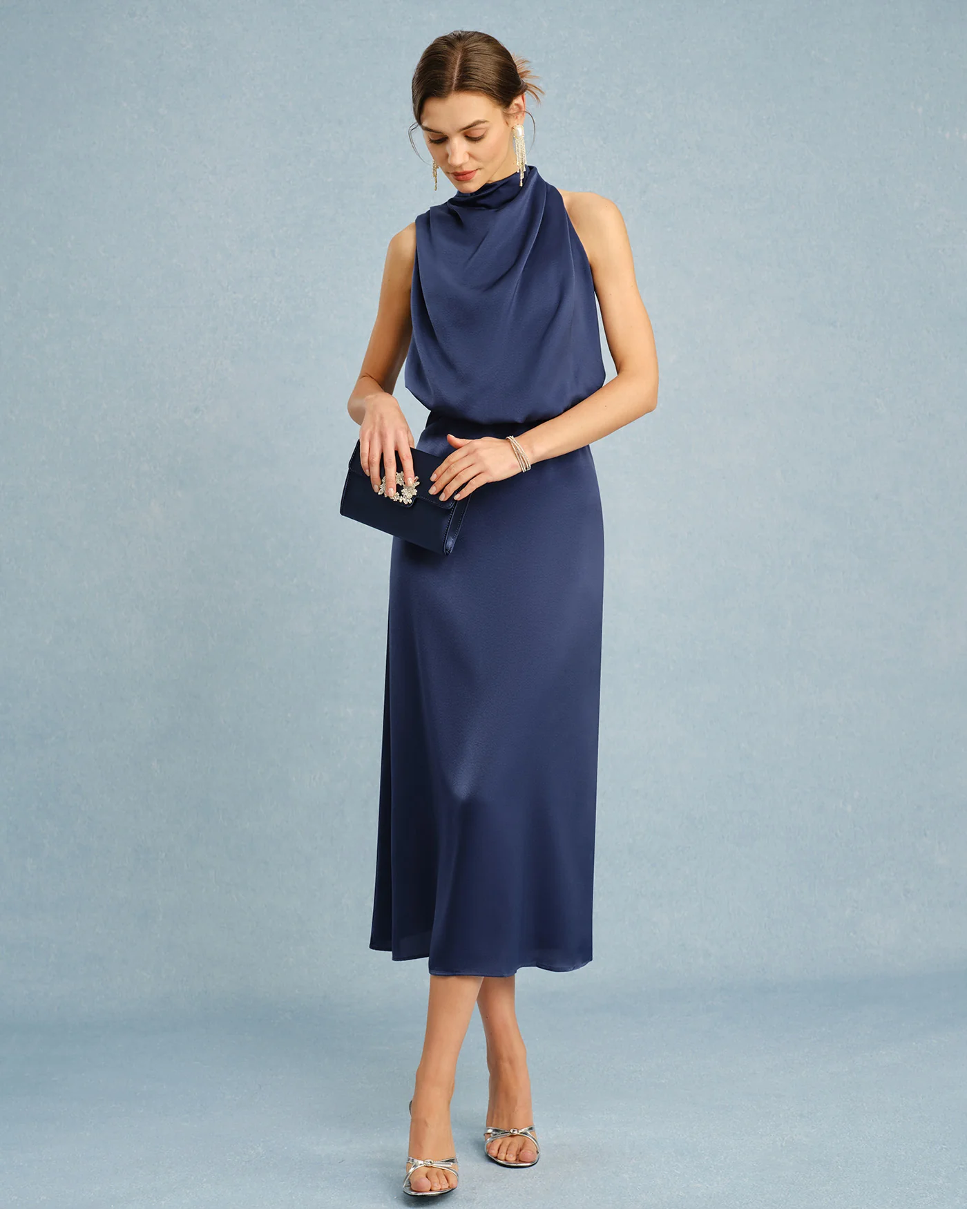 Blue Turtle Tunic Midi Dress - Image 3