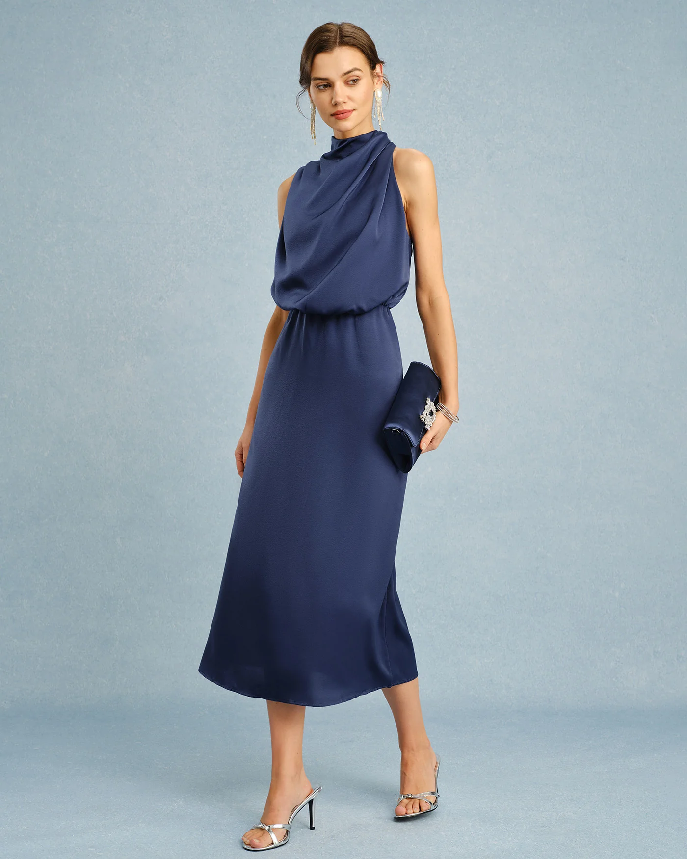 Blue Turtle Tunic Midi Dress - Image 4