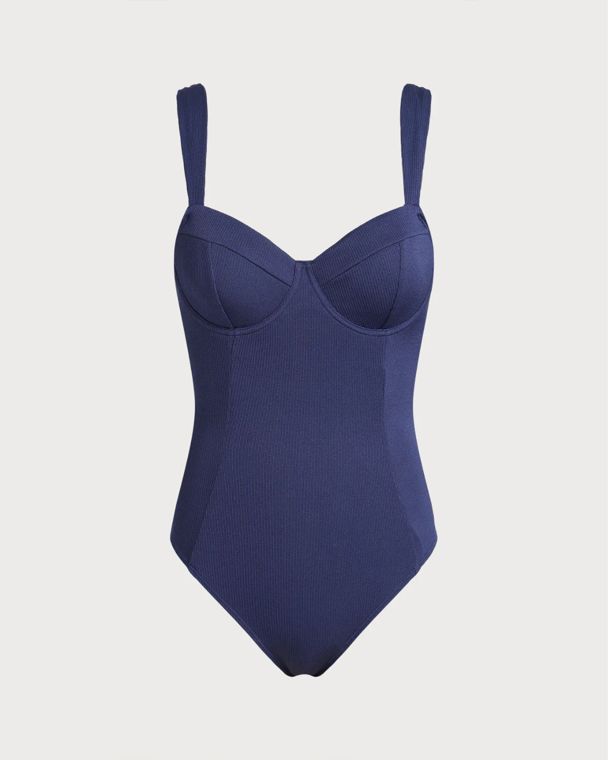 Blue Underwire One Piece Swimwear - Image 6