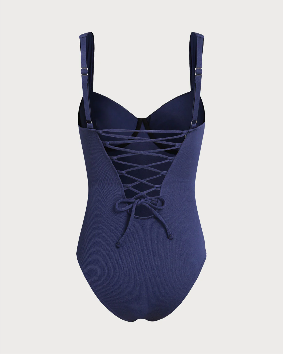Blue Underwire One Piece Swimwear - Image 7