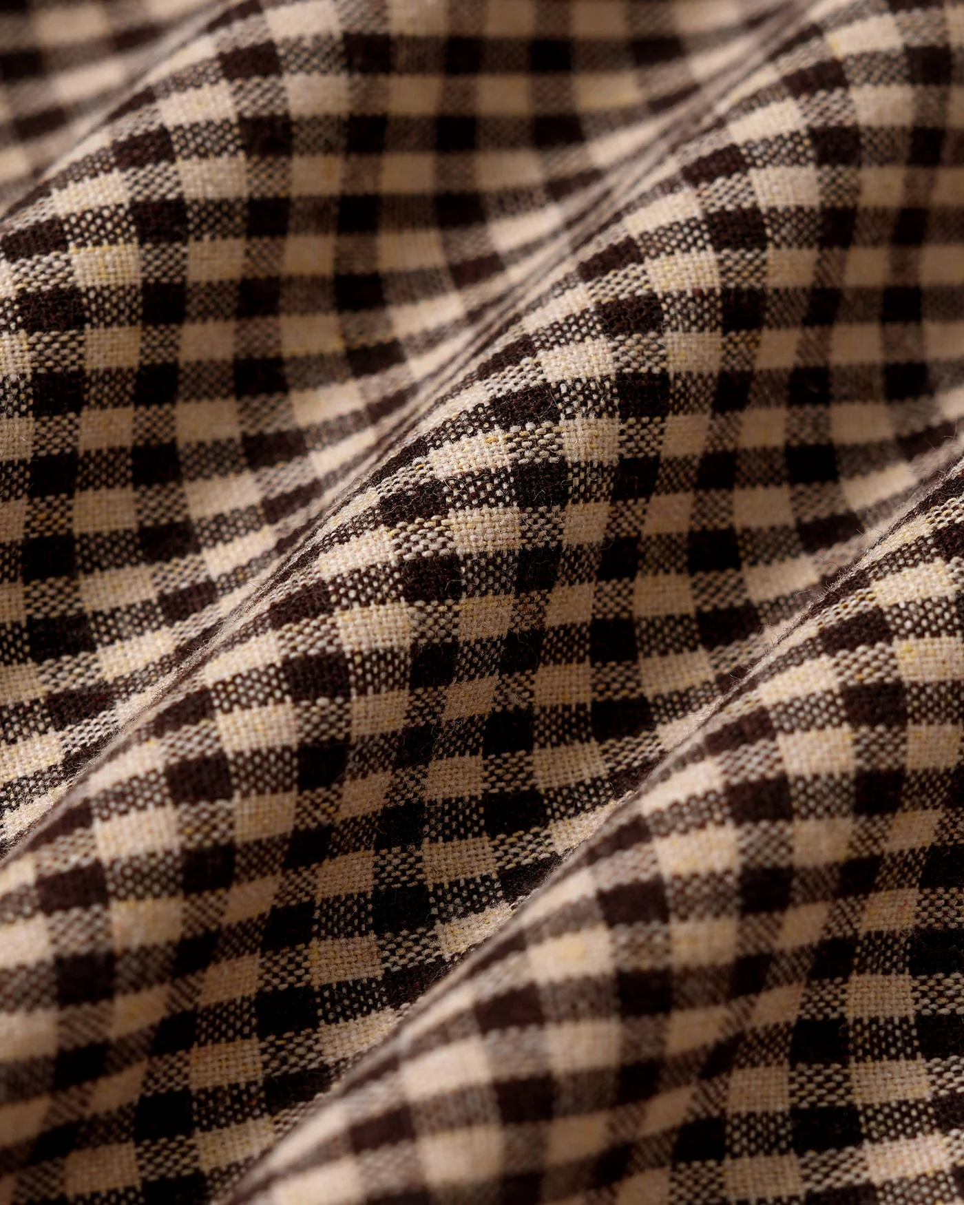 Brown Plaid Ruched Skirt - Image 9