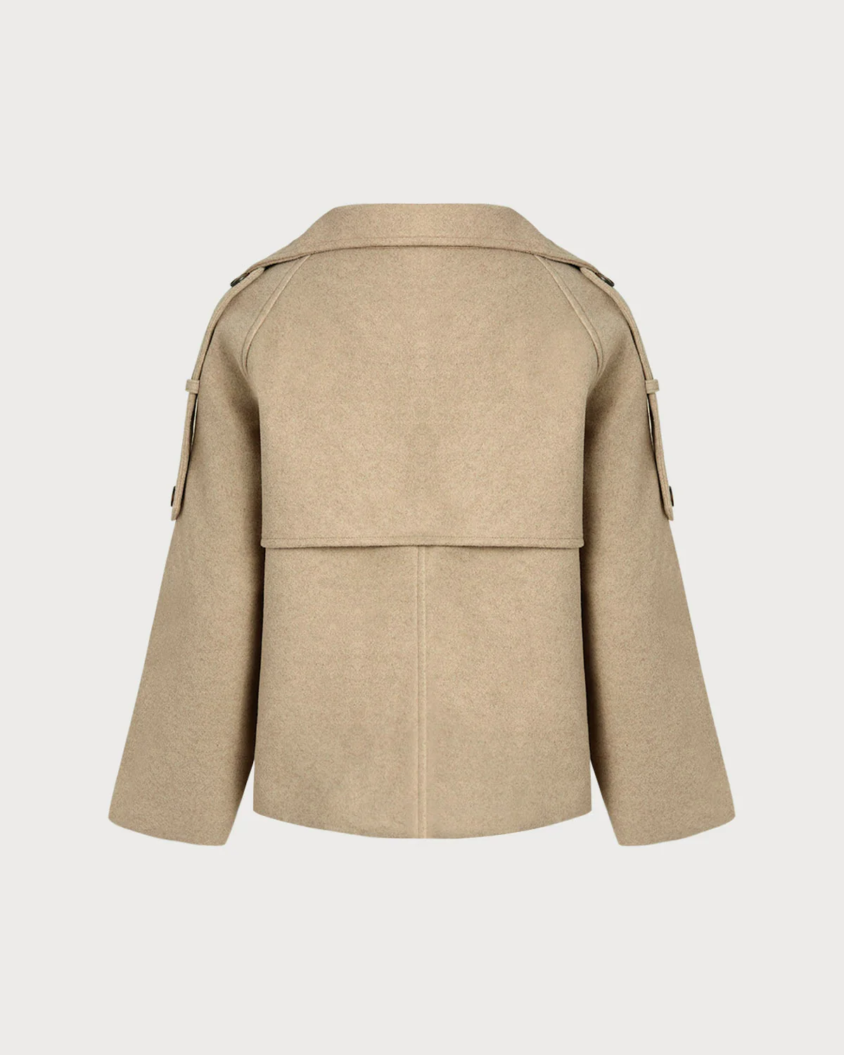 Camel Double Breasted Pocket Jacket - Image 2