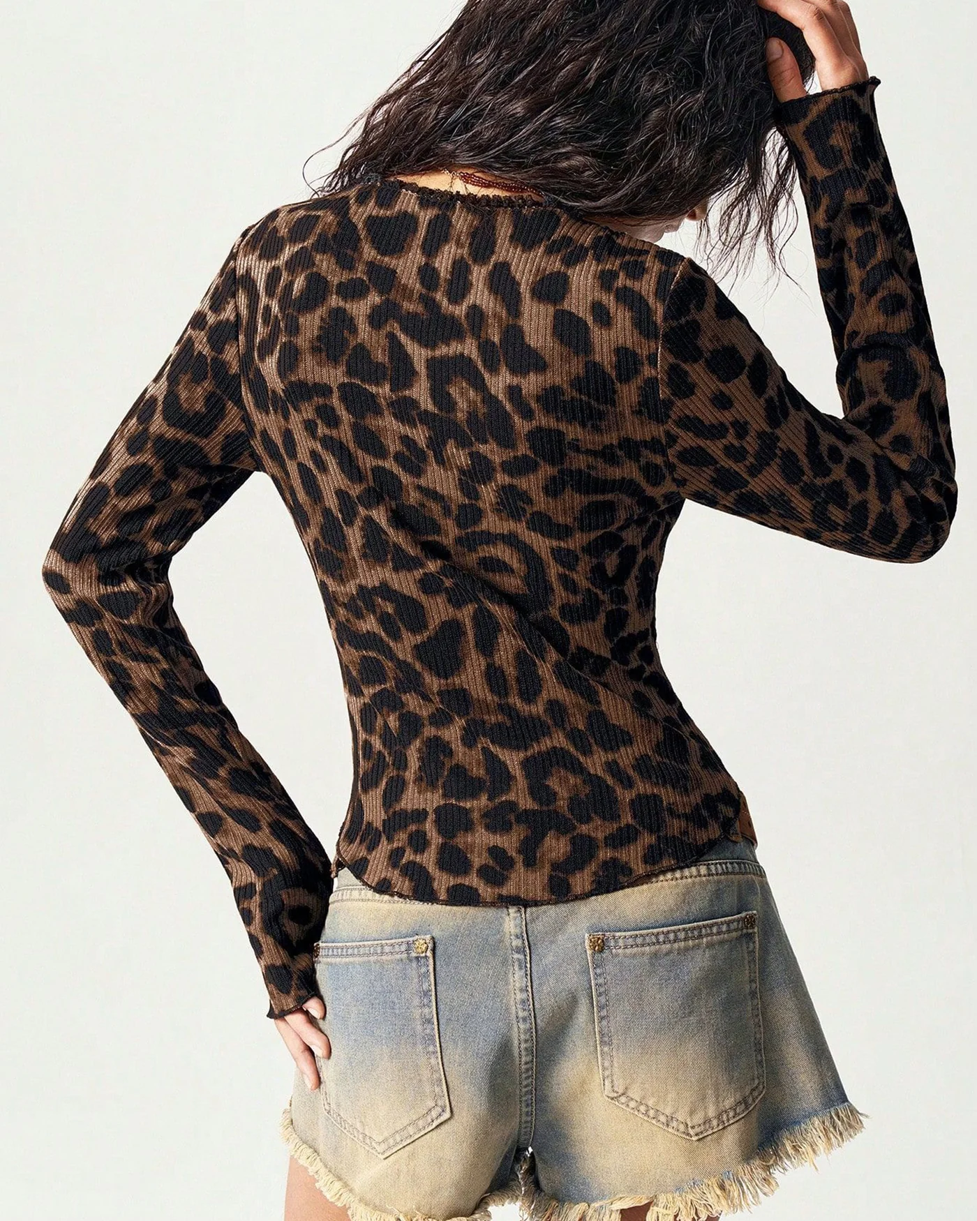 Coffee V Neck Tee - Image 4