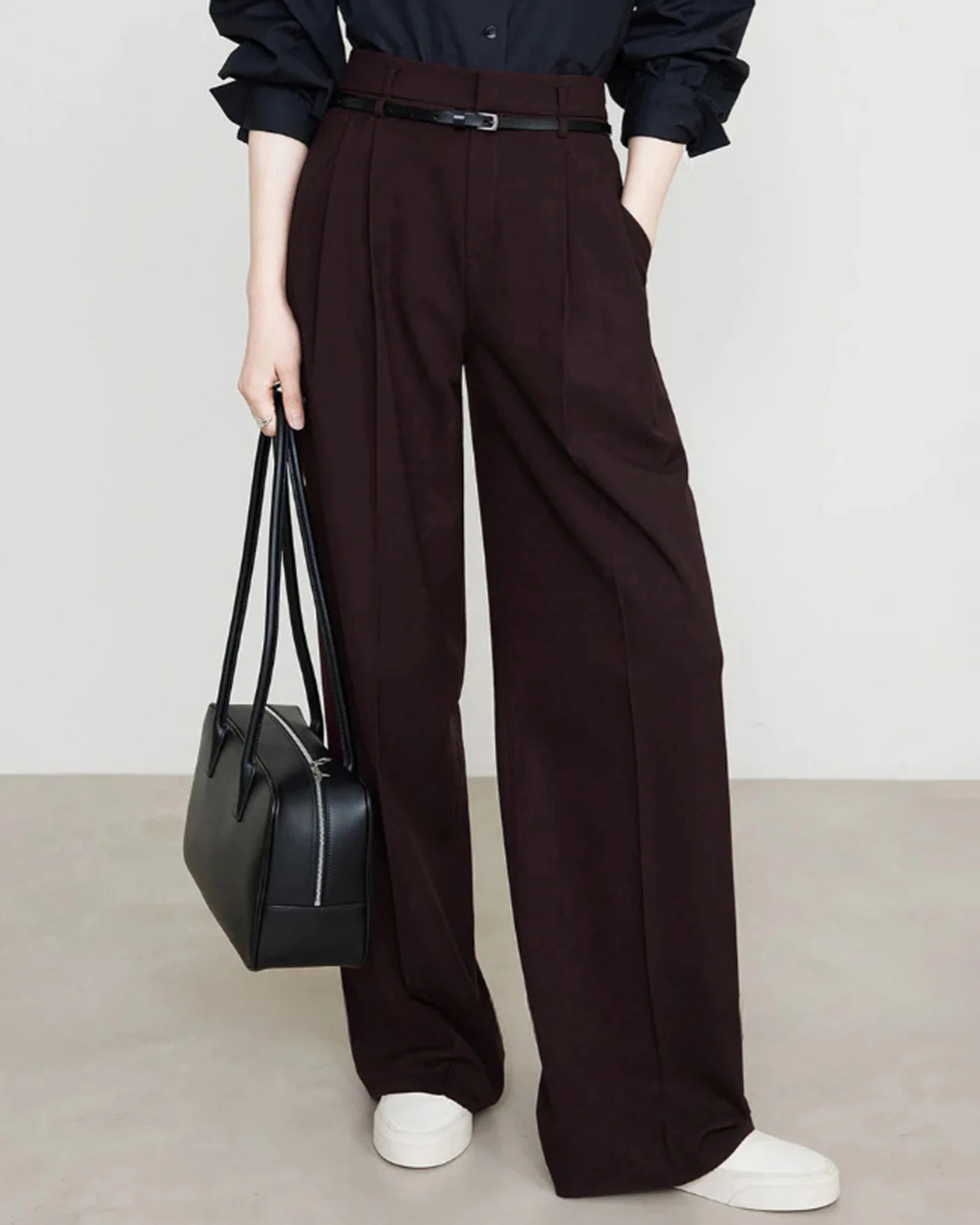 Dark Red Casual Pants - Image 2