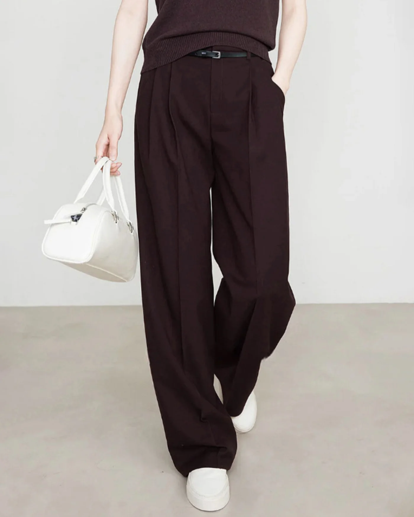 Dark Red Casual Pants - Image 3