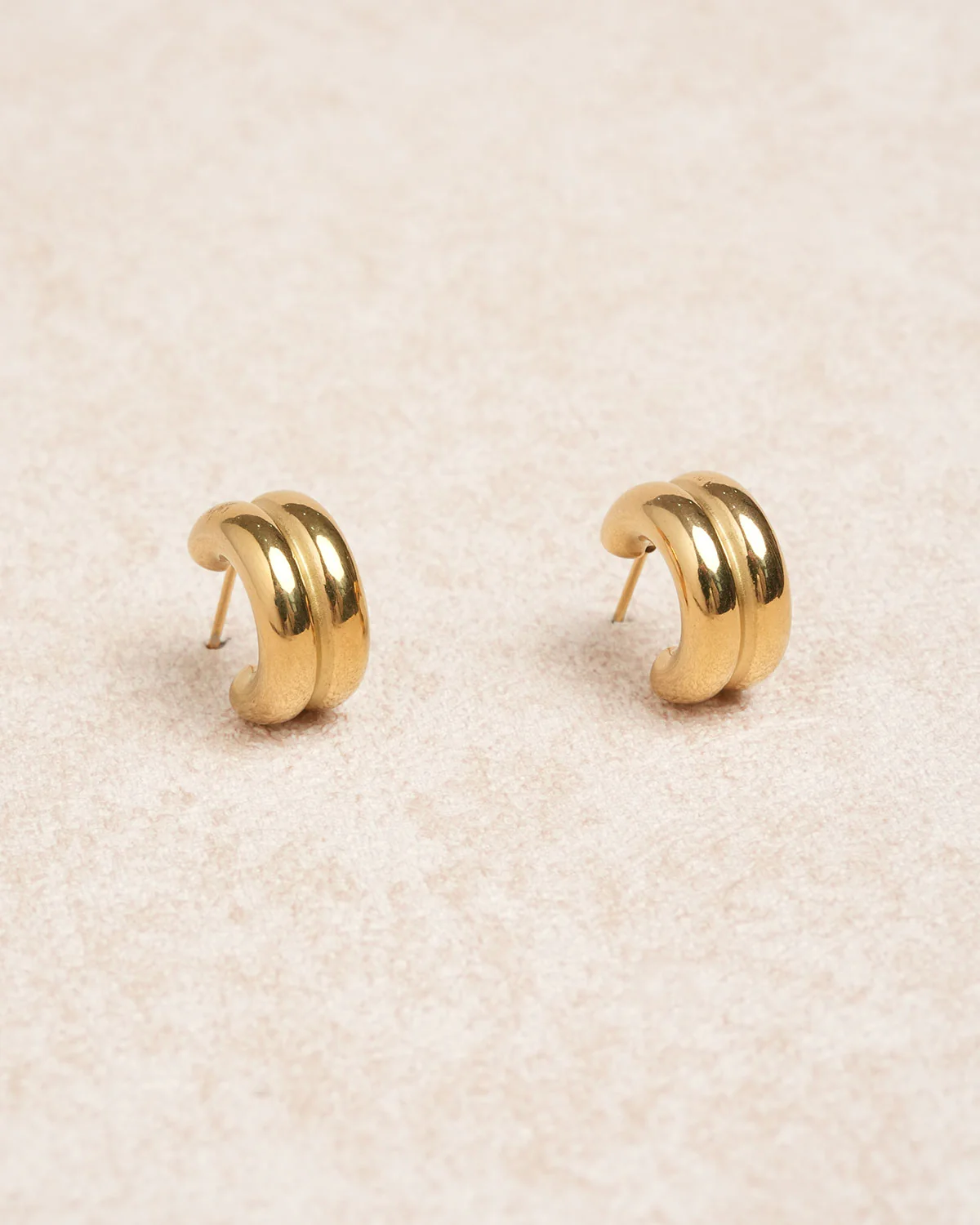 Gold Metal Earrings