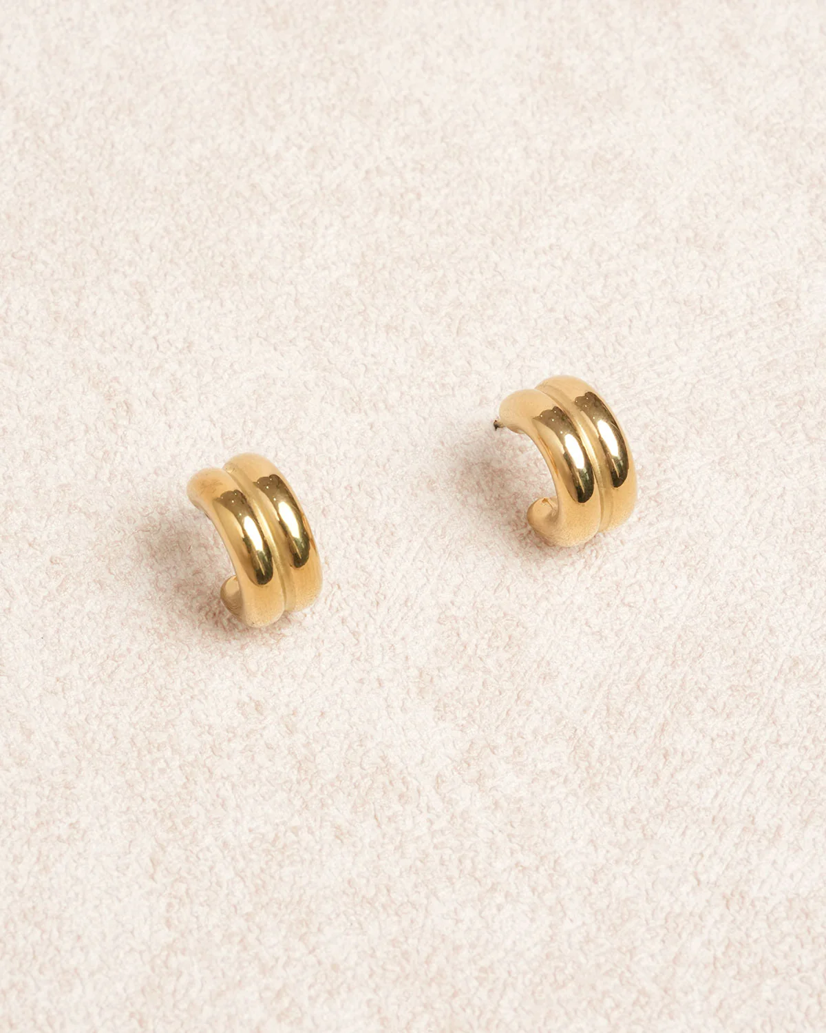 Gold Metal Earrings - Image 2