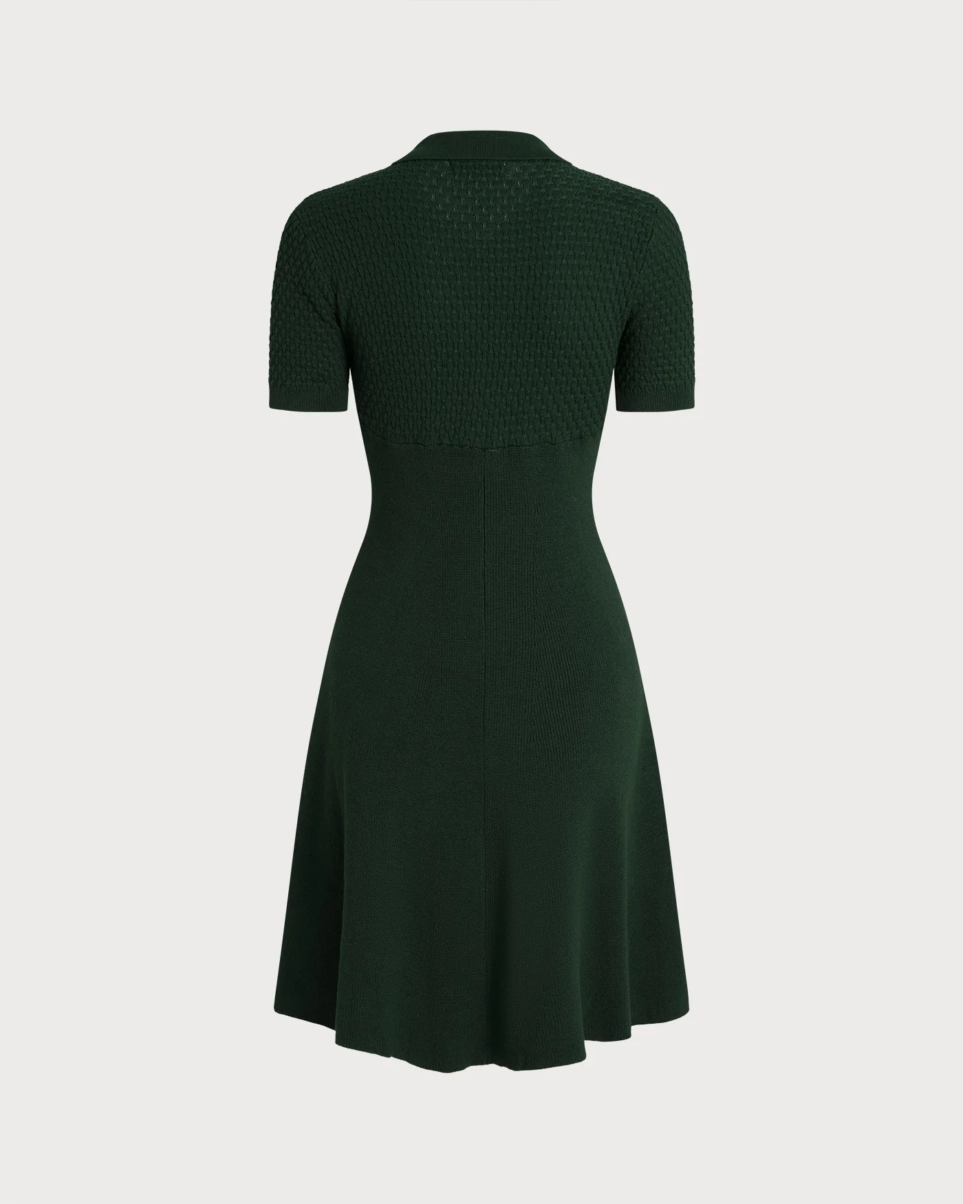 Green Collar Sweater Dress - Image 7