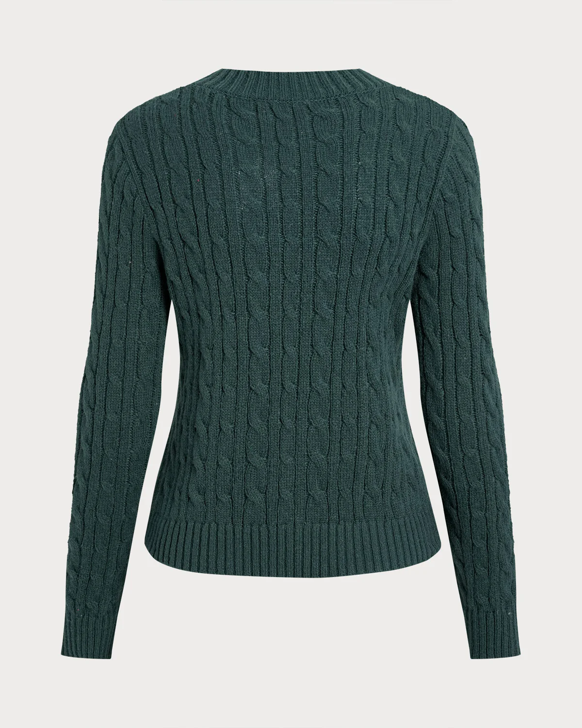 Green Single Breasted Daily Knit Cardigan - Image 7