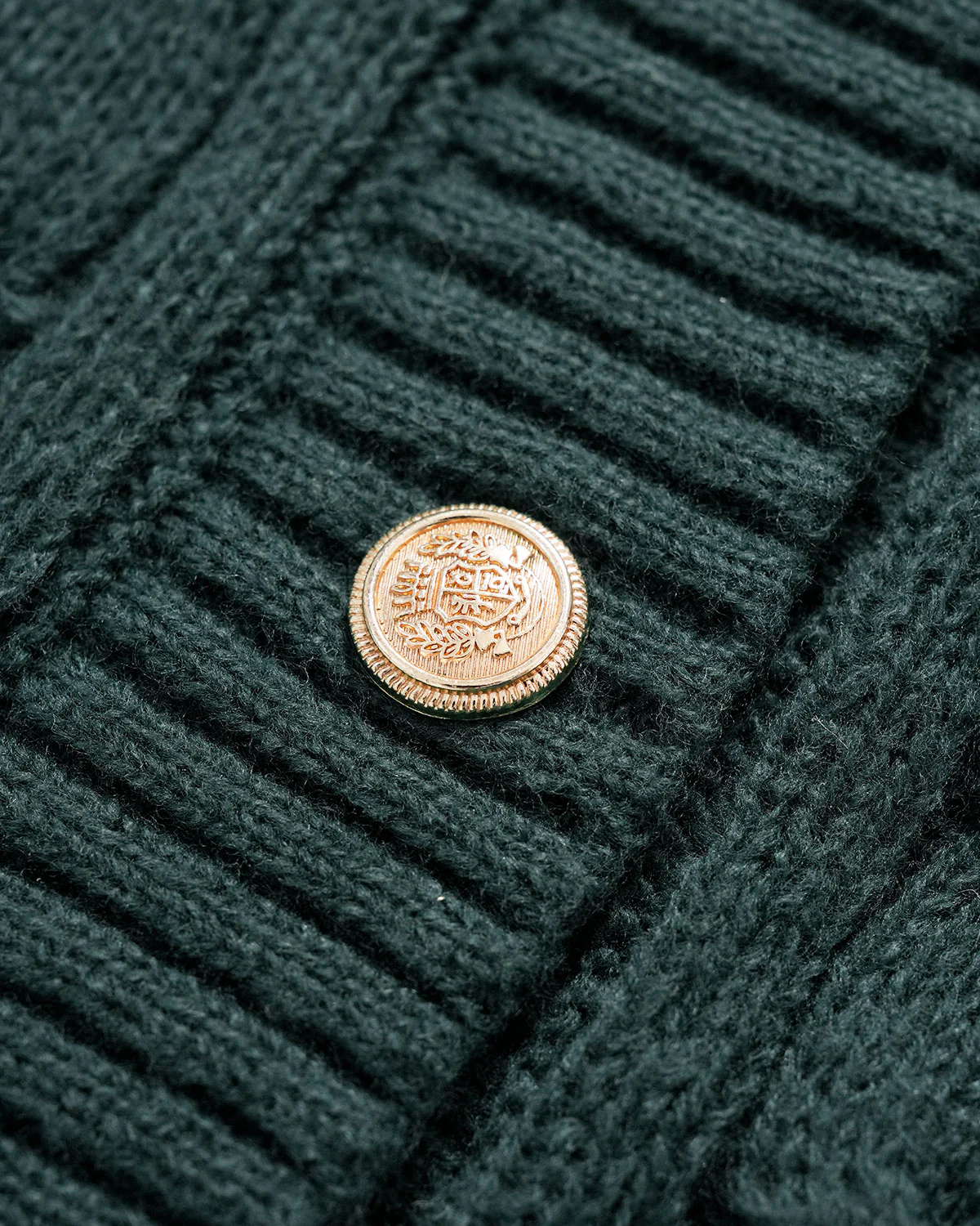 Green Single Breasted Daily Knit Cardigan - Image 8