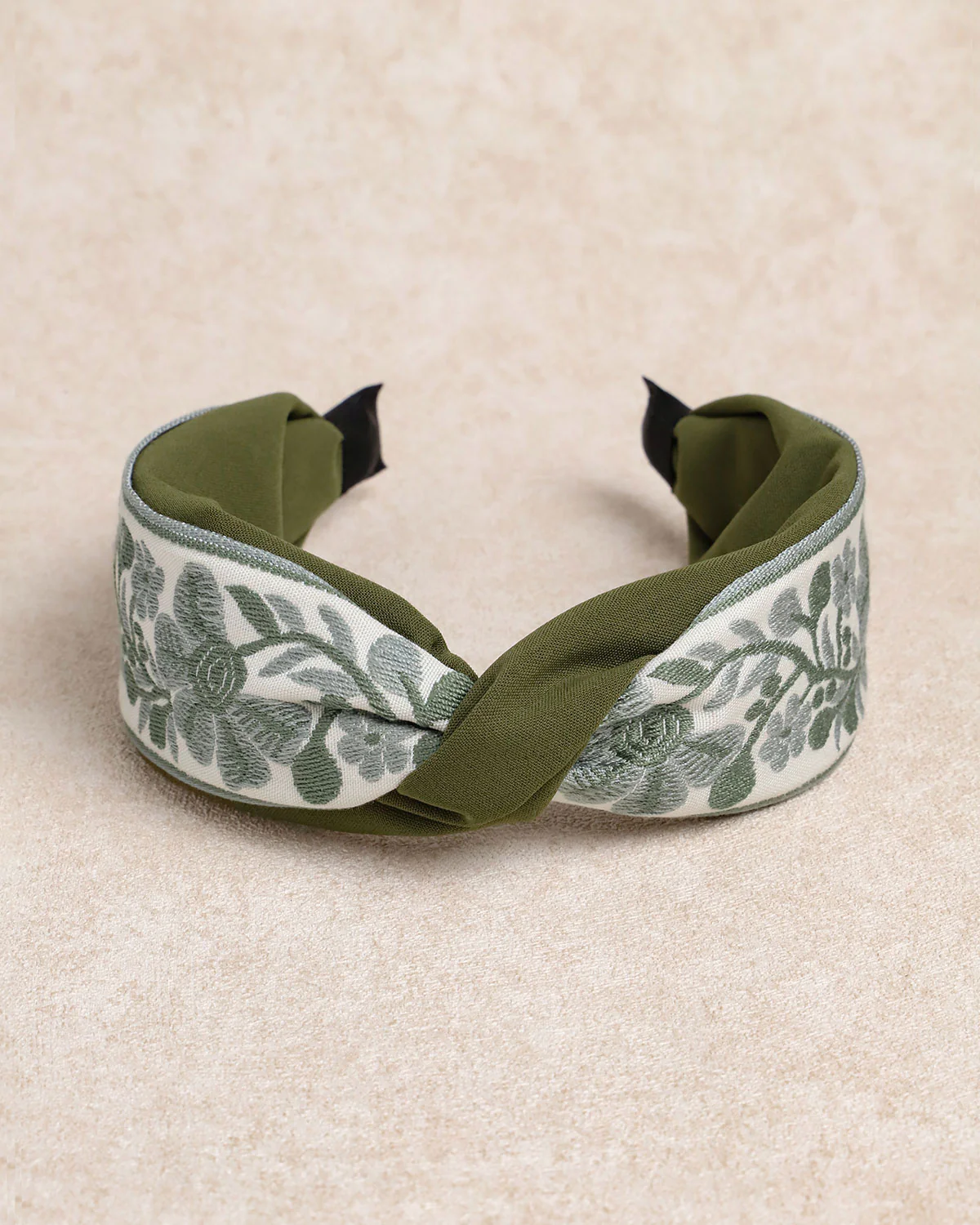 Green Women Floral Headband - Image 5