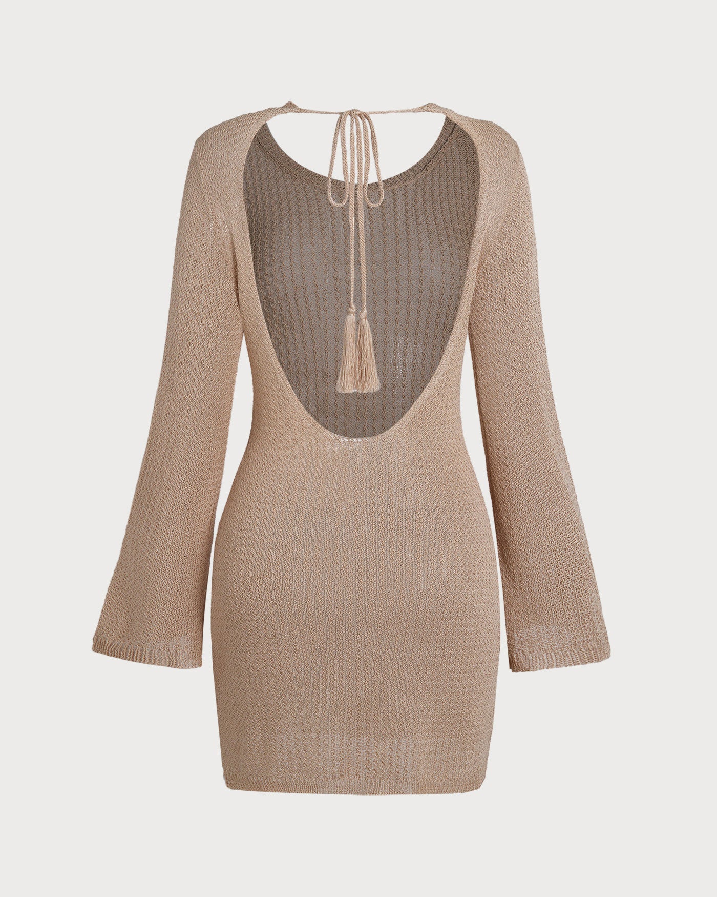 Khaki Bell Sleeve Cover-up - Image 3