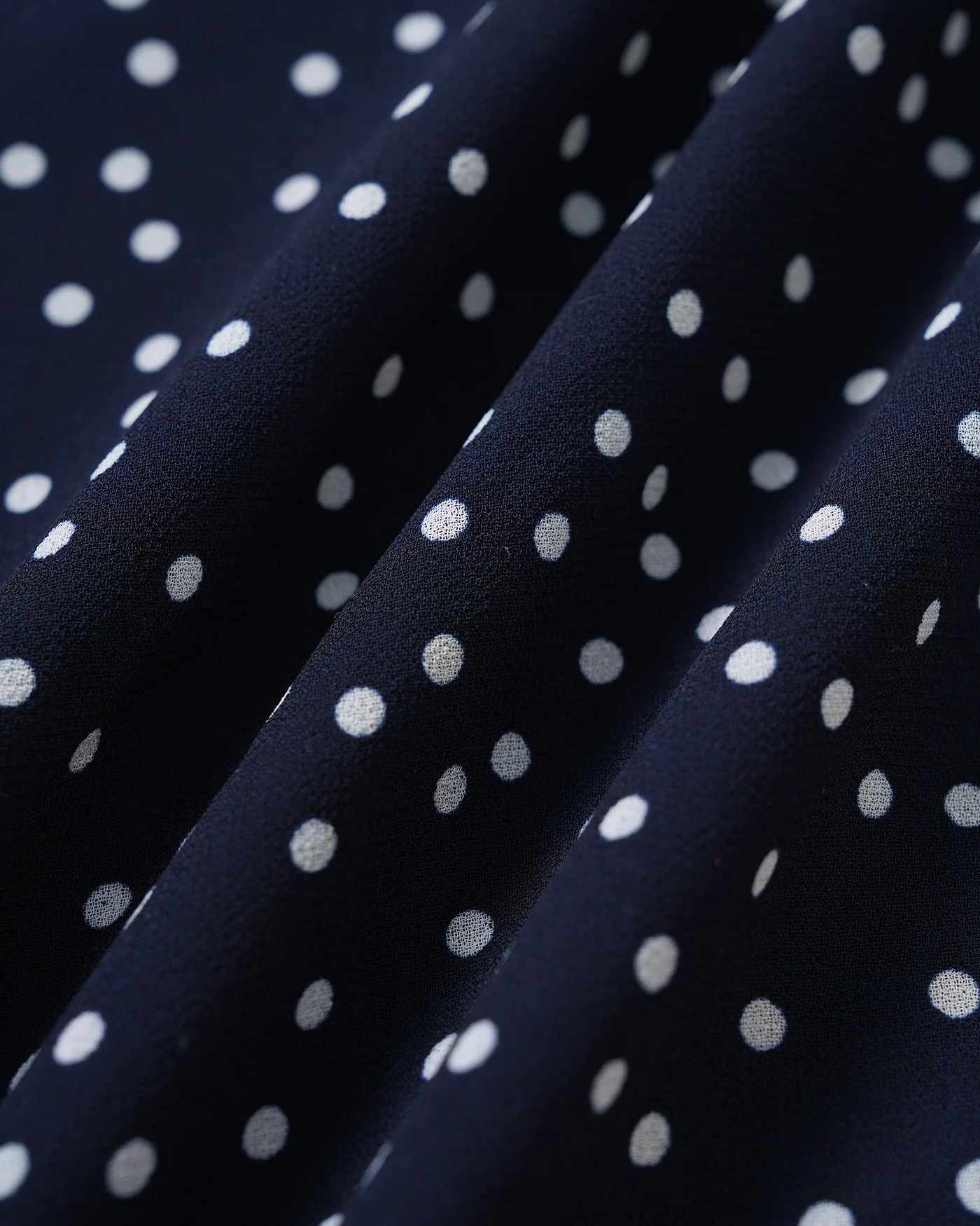 Navy Cowl Neck Polka Dot Maxi Dress - Image 8