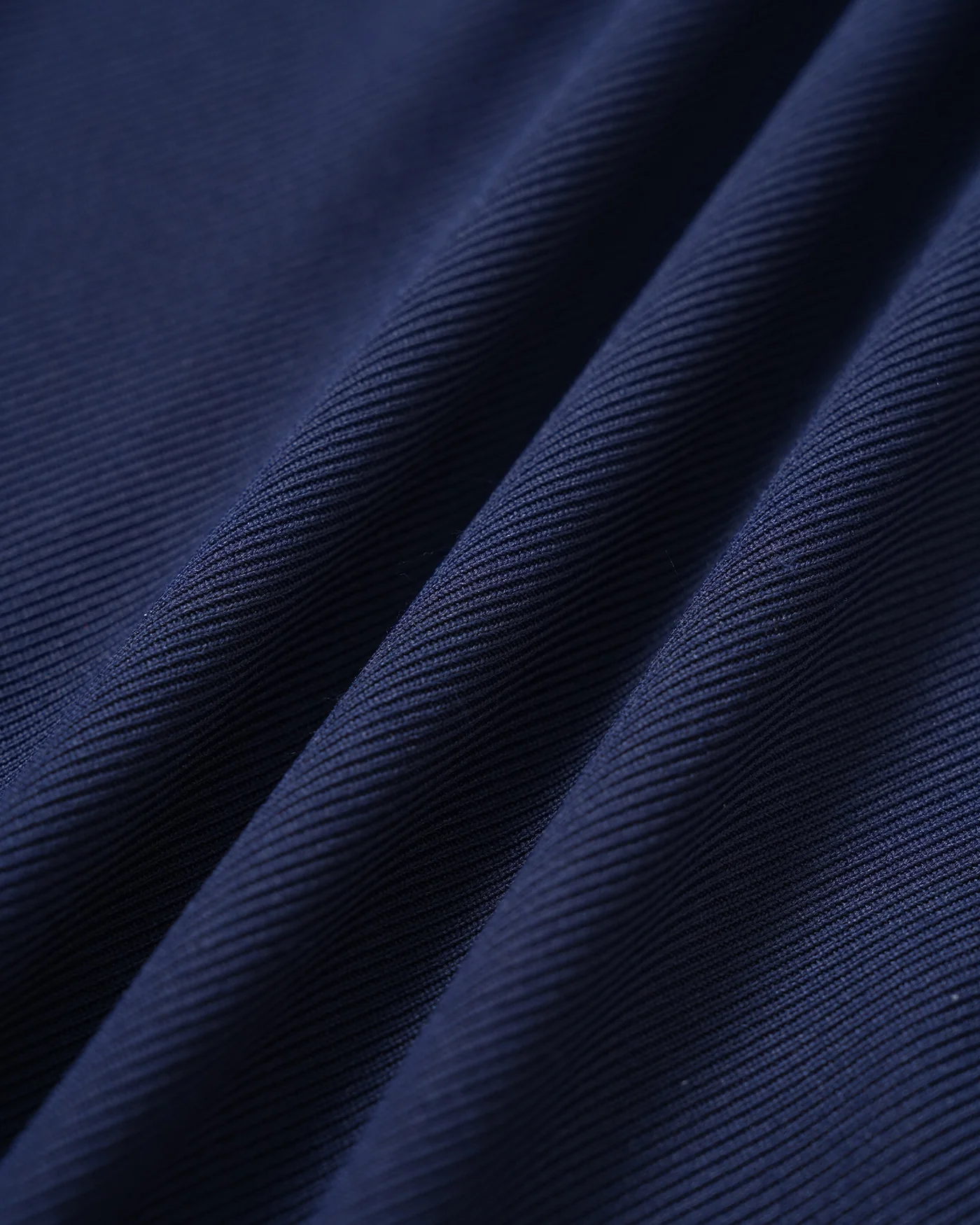 Navy Mock Neck Ruched Mini Dress - Image 9