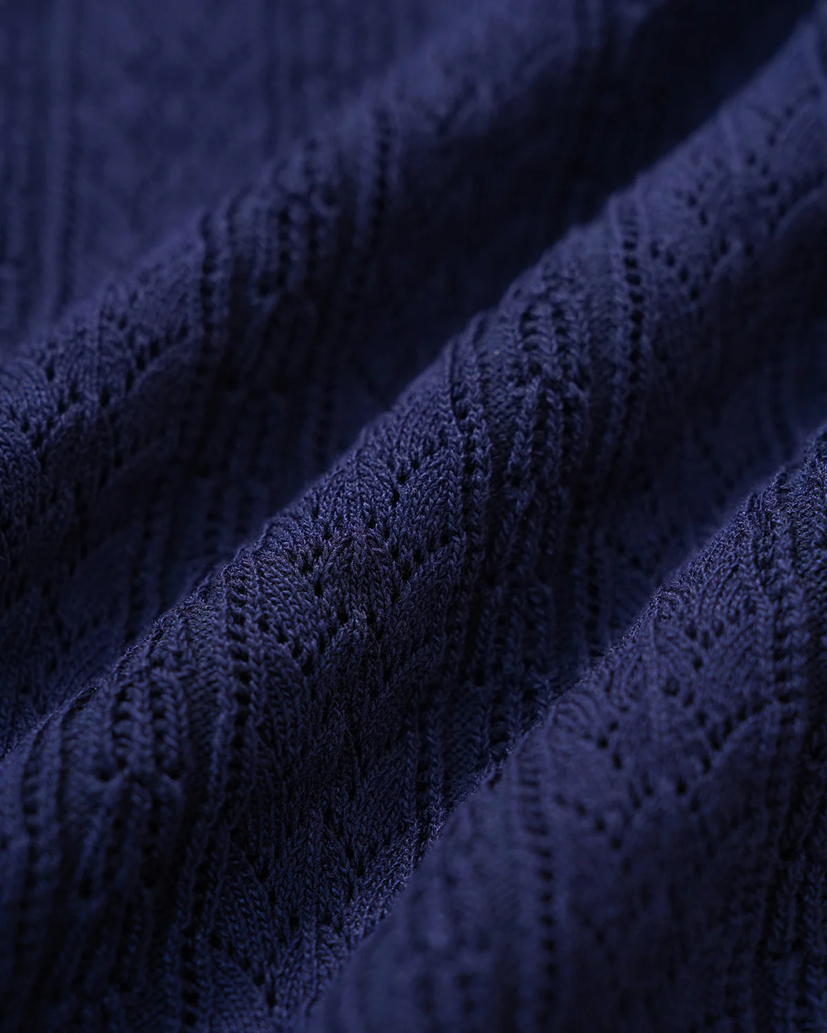Navy Single Breasted Retro Knit Cardigan - Image 8