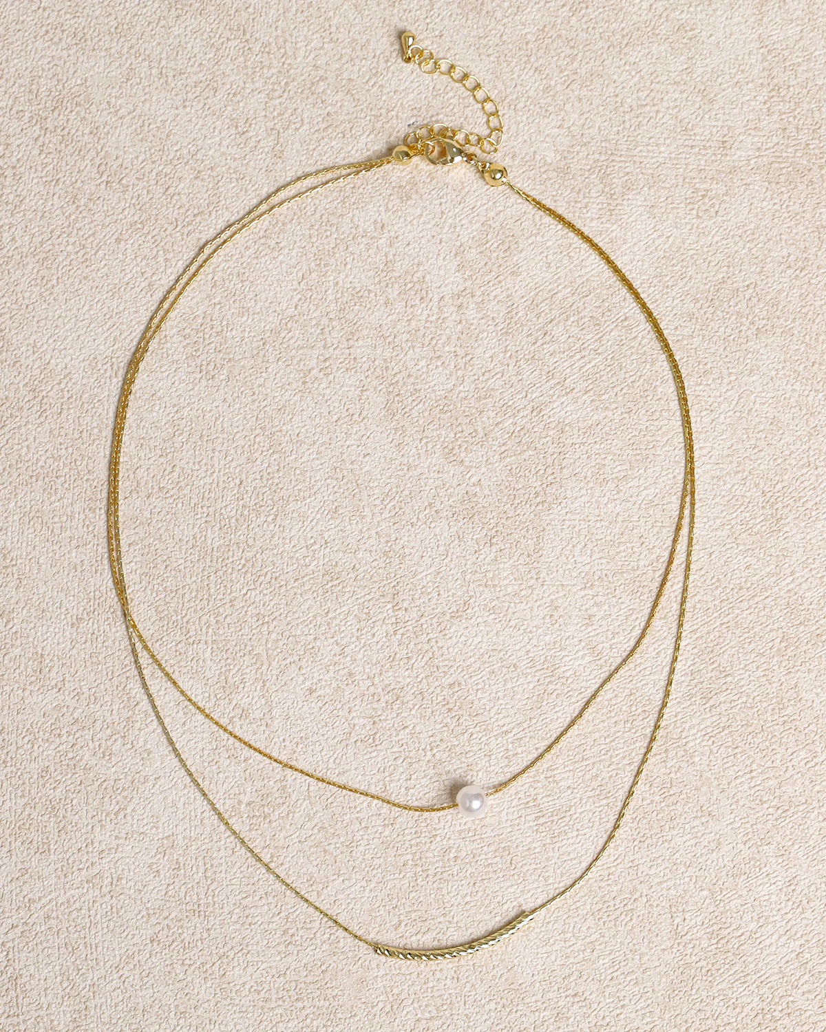 Pearl Double Necklace - Image 3