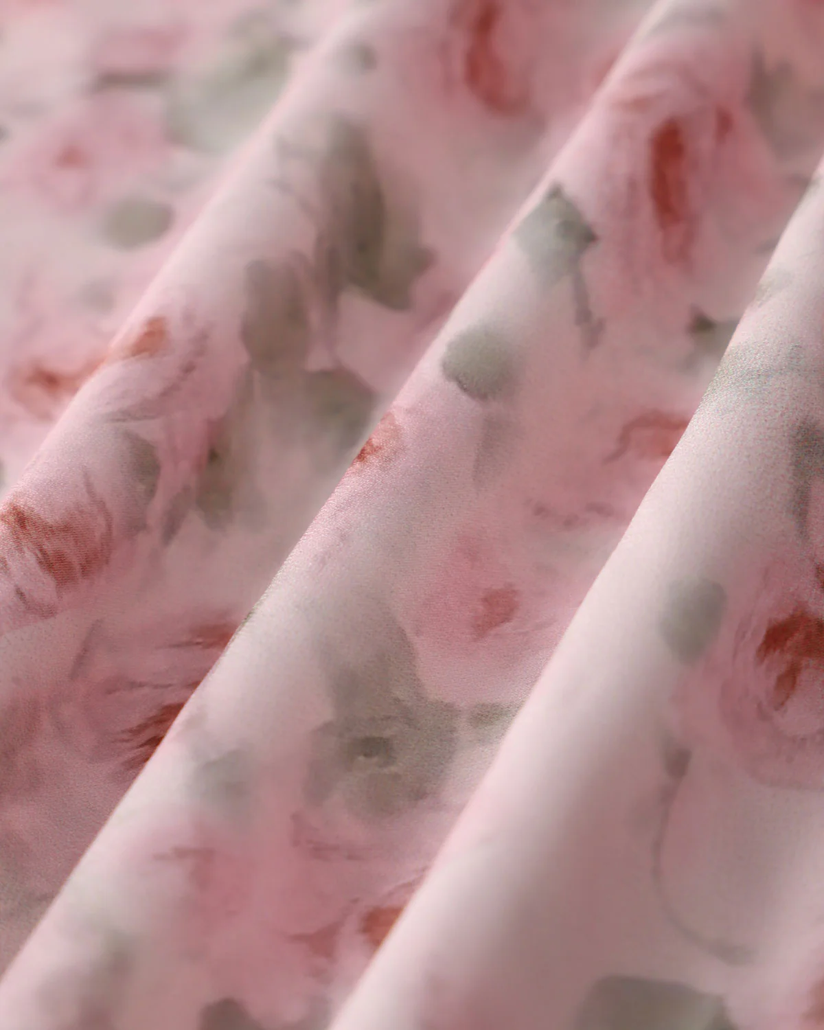 Pink Floral Shirred Slip Midi Dress - Image 3