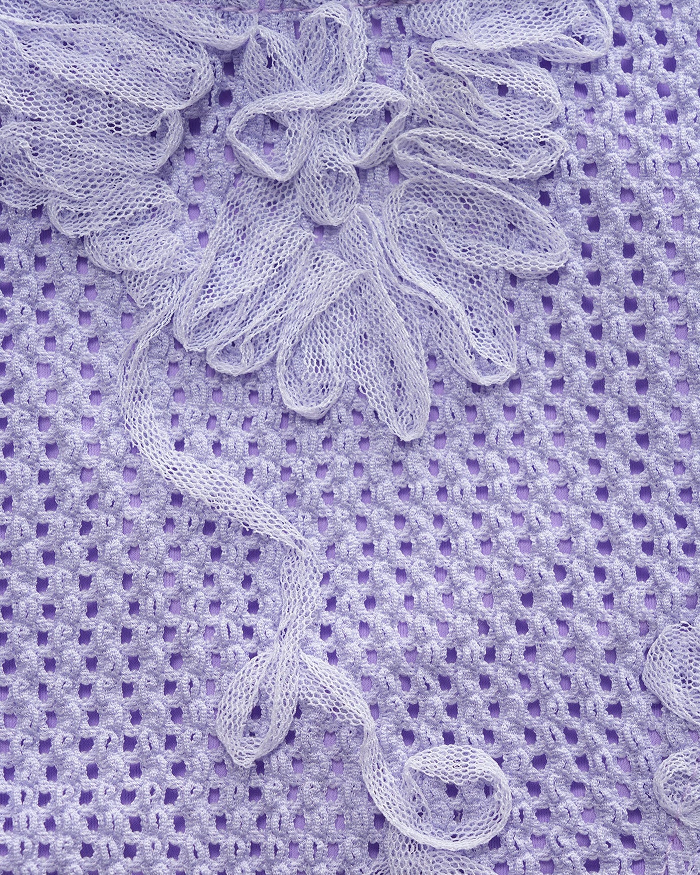 Purple Jacquard Halter Bikini Set - Image 5
