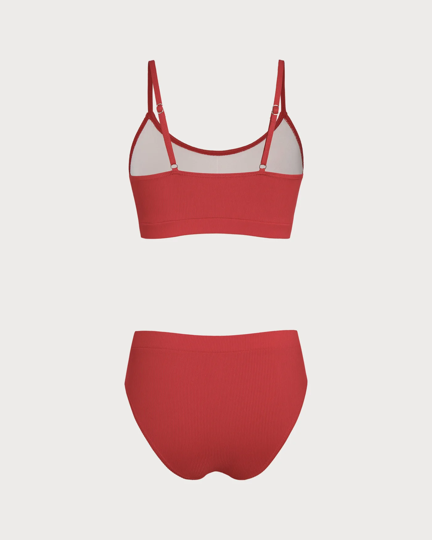 Red Bralette Bikini Set - Image 3