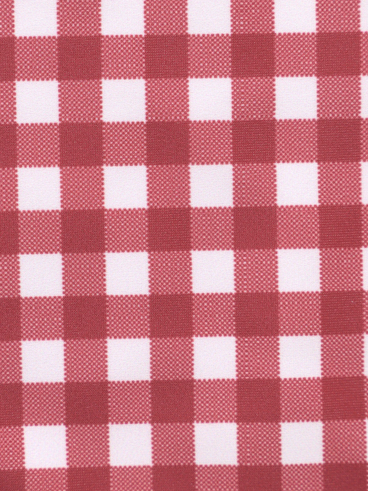 Red Plaid Knot Bikini Set - Image 8