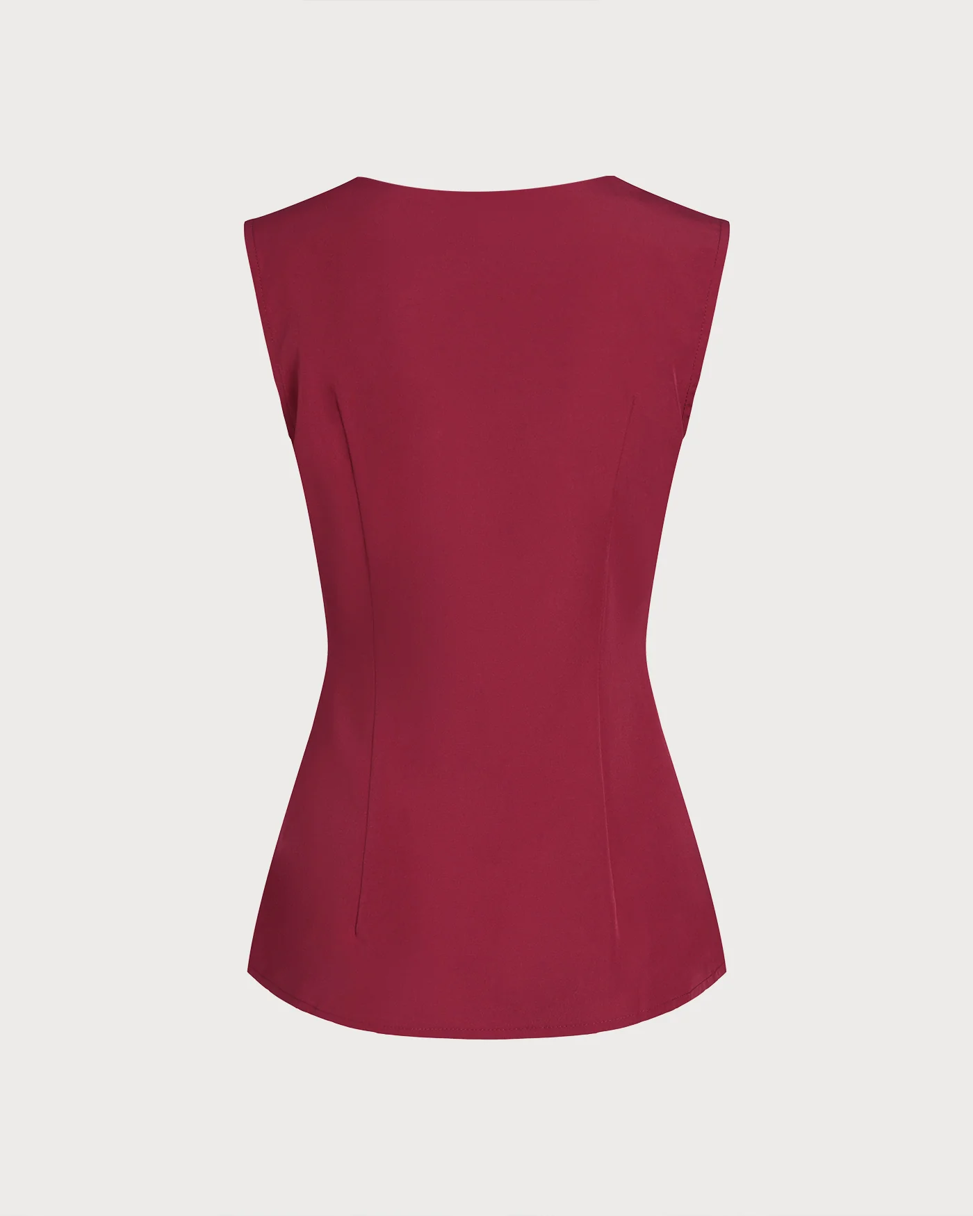 Red Single Breasted Vest - Image 3