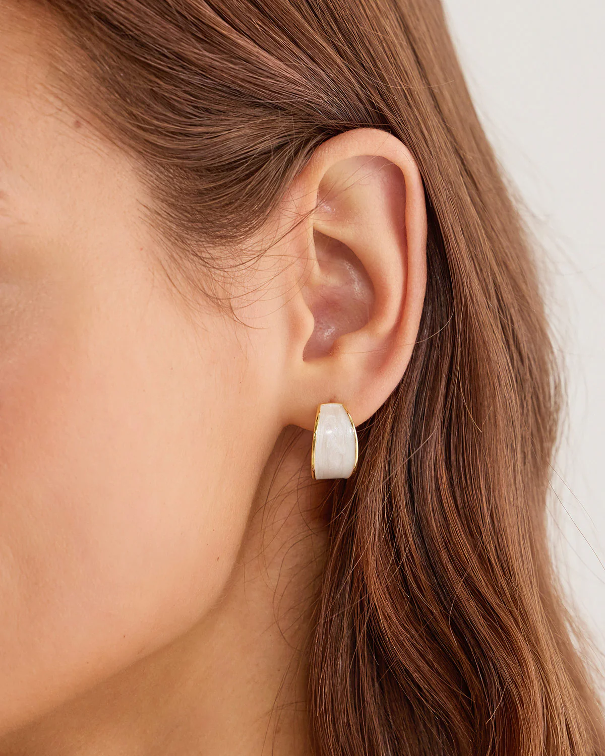 Silver Metal Earrings
