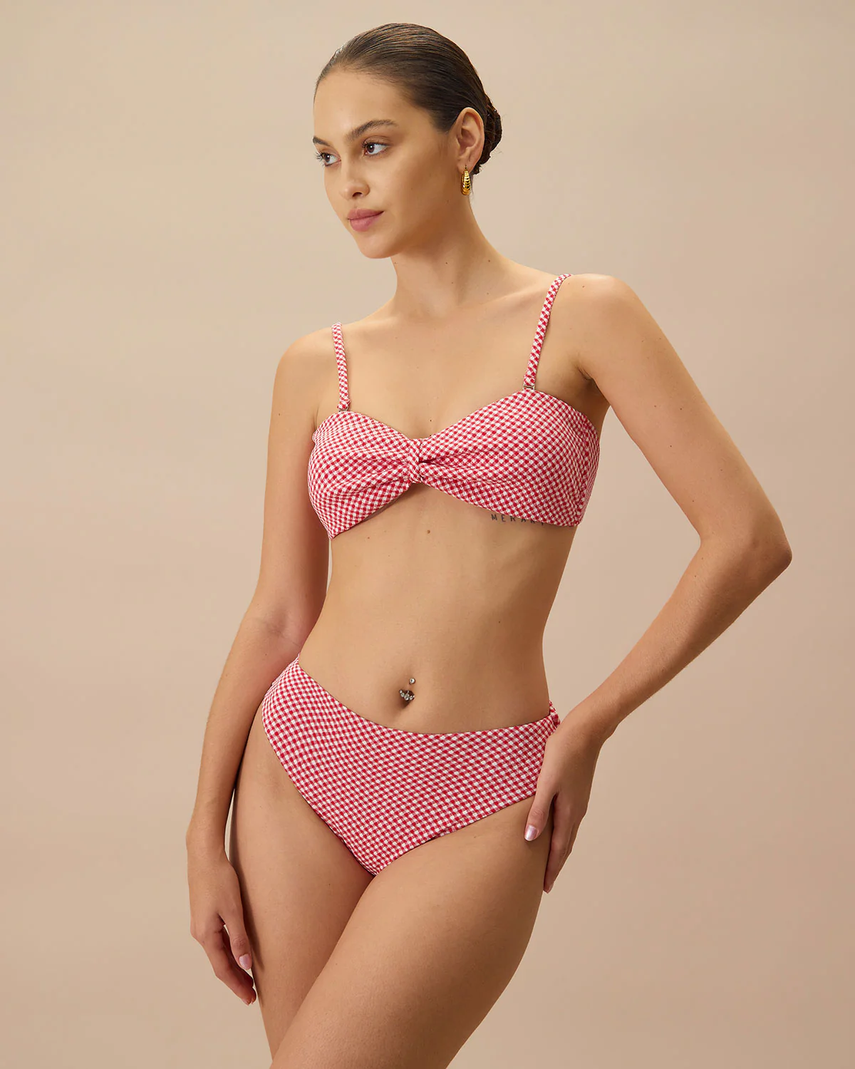 The Red Plaid Bikini Bottom - Image 2