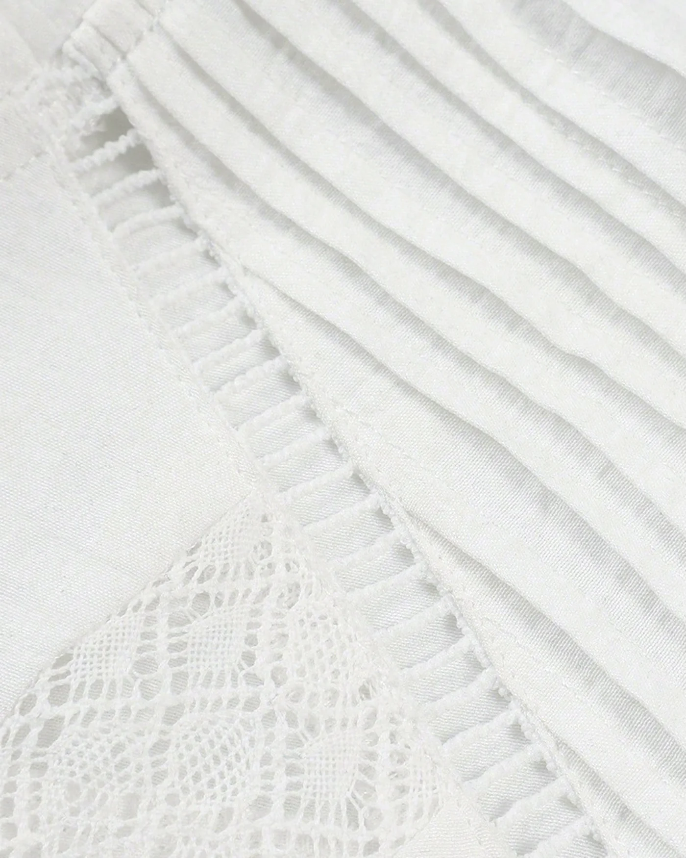 White Button Ruffled Shirt - Image 4