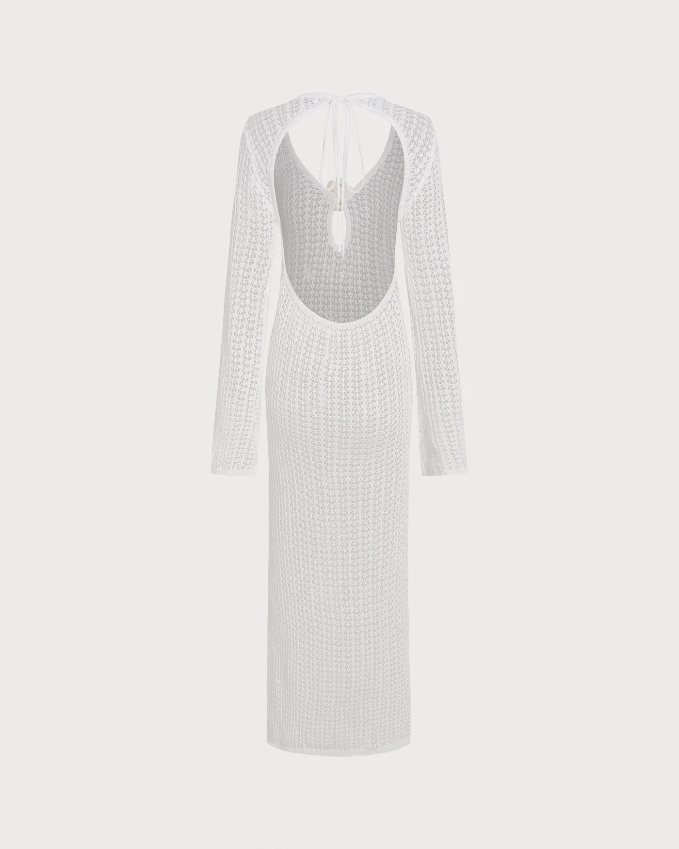 White Cut Out Swimsuit Cover-Up - Image 6