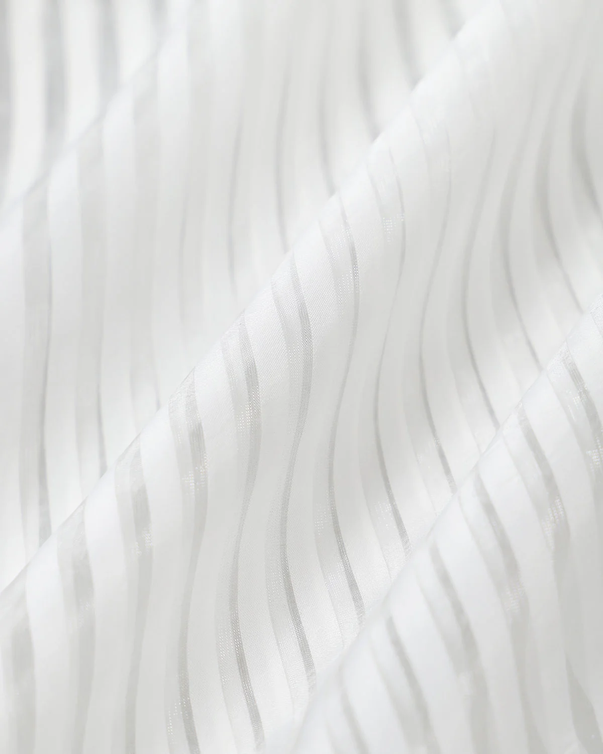 White Striped Sleeveless Midi Dress - Image 8