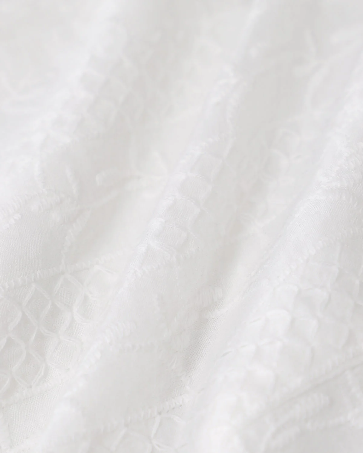 White Textured Boat Neck Button Vest - Image 8