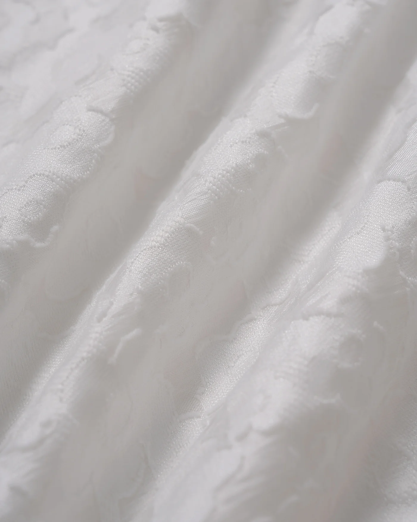 White V Neck Jacquard Mini Dress - Image 12